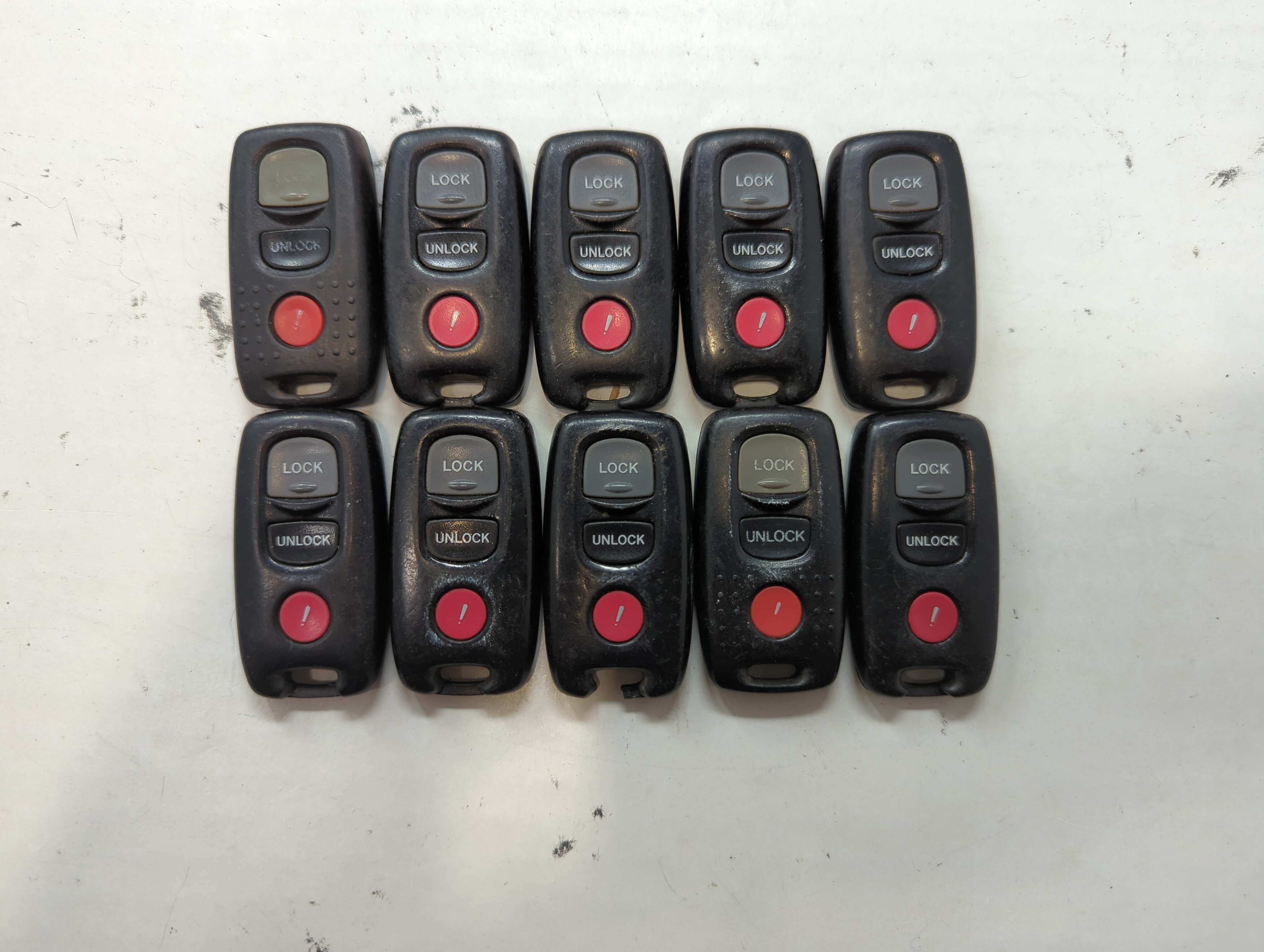Lot of 10 Mazda Keyless Entry Remote Fob KPU41794 | KPU41704 | KPU41846 636404 - Oemusedautoparts1.com