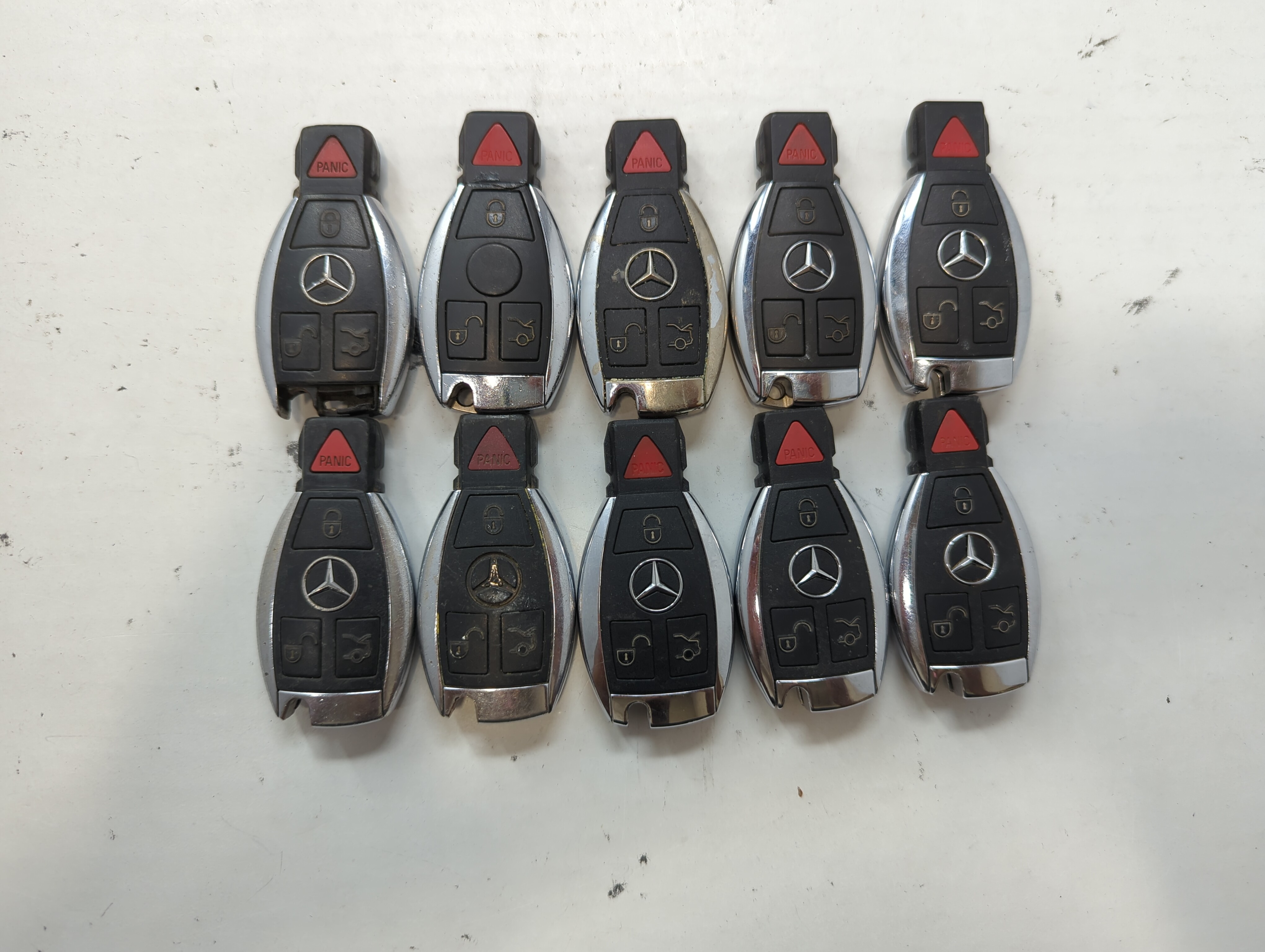 Lot of 10 Mercedes-Benz Keyless Entry Remote Fob IYZ-DC12A | IYZ-DC12K | 636406 - Oemusedautoparts1.com