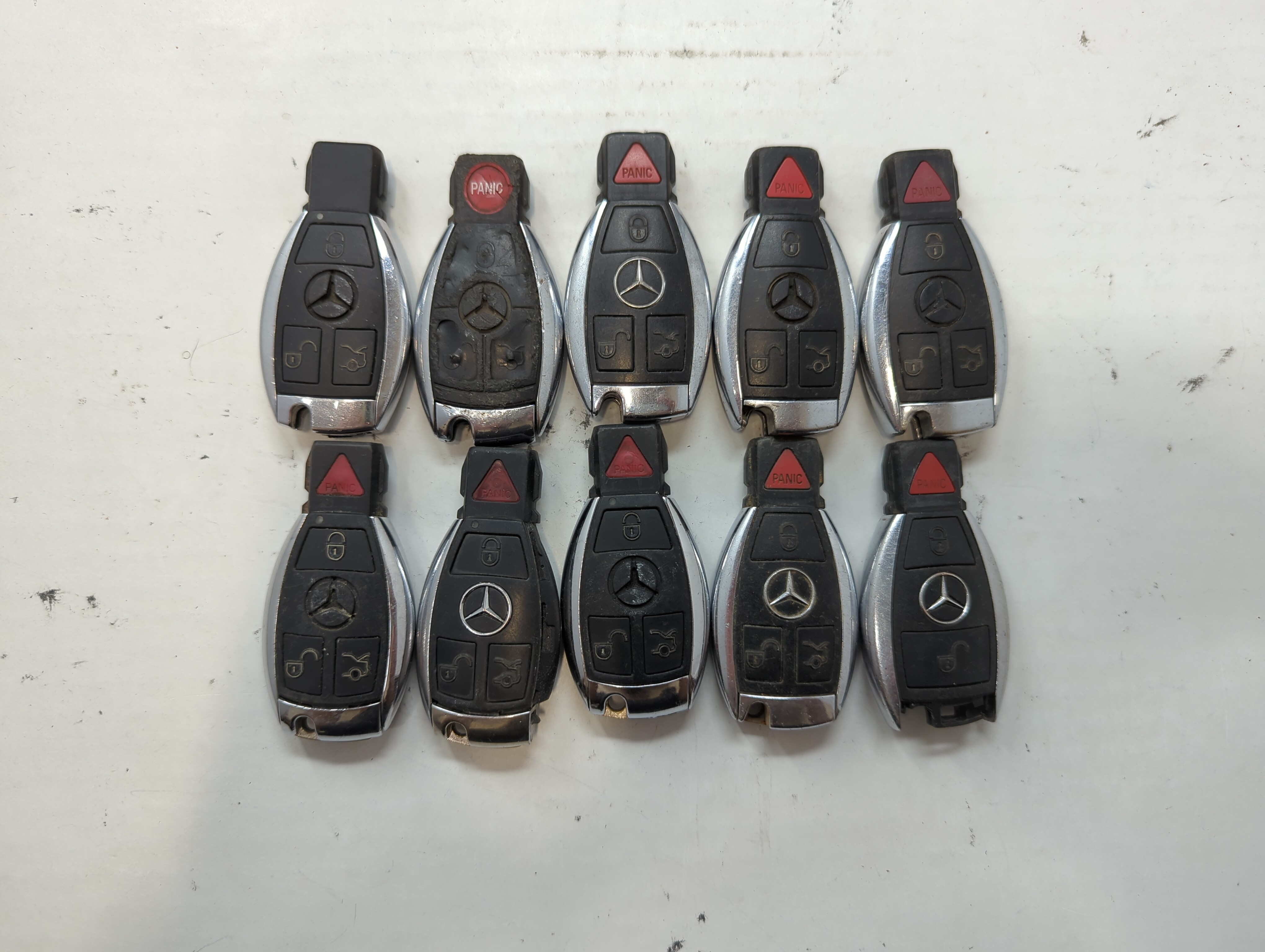 Lot of 10 Mercedes-Benz Keyless Entry Remote Fob IYZDC07 636408 - Oemusedautoparts1.com