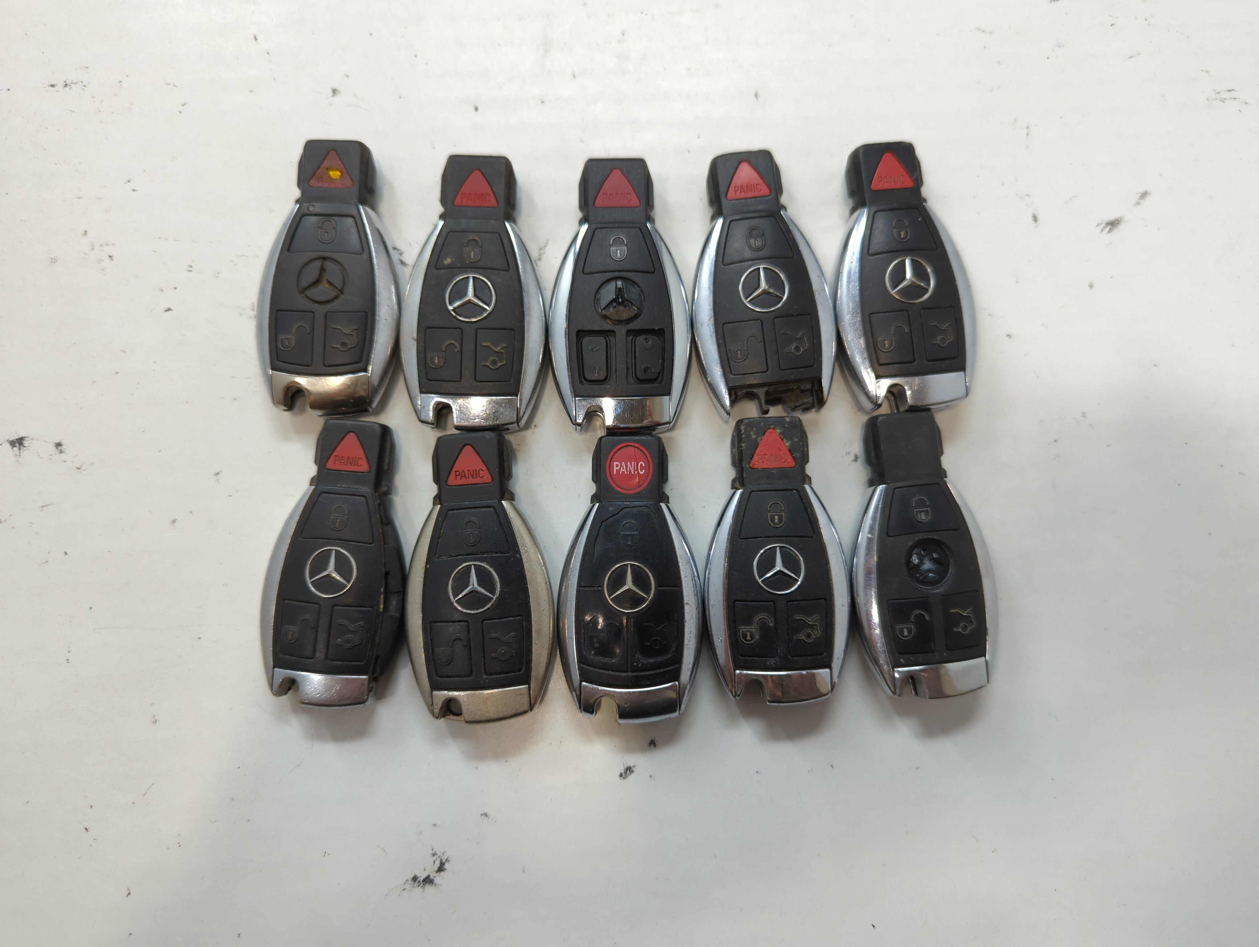 Lot of 10 Mercedes-Benz Keyless Entry Remote Fob KR55WK49031 | IYZDC07 639909 - Oemusedautoparts1.com