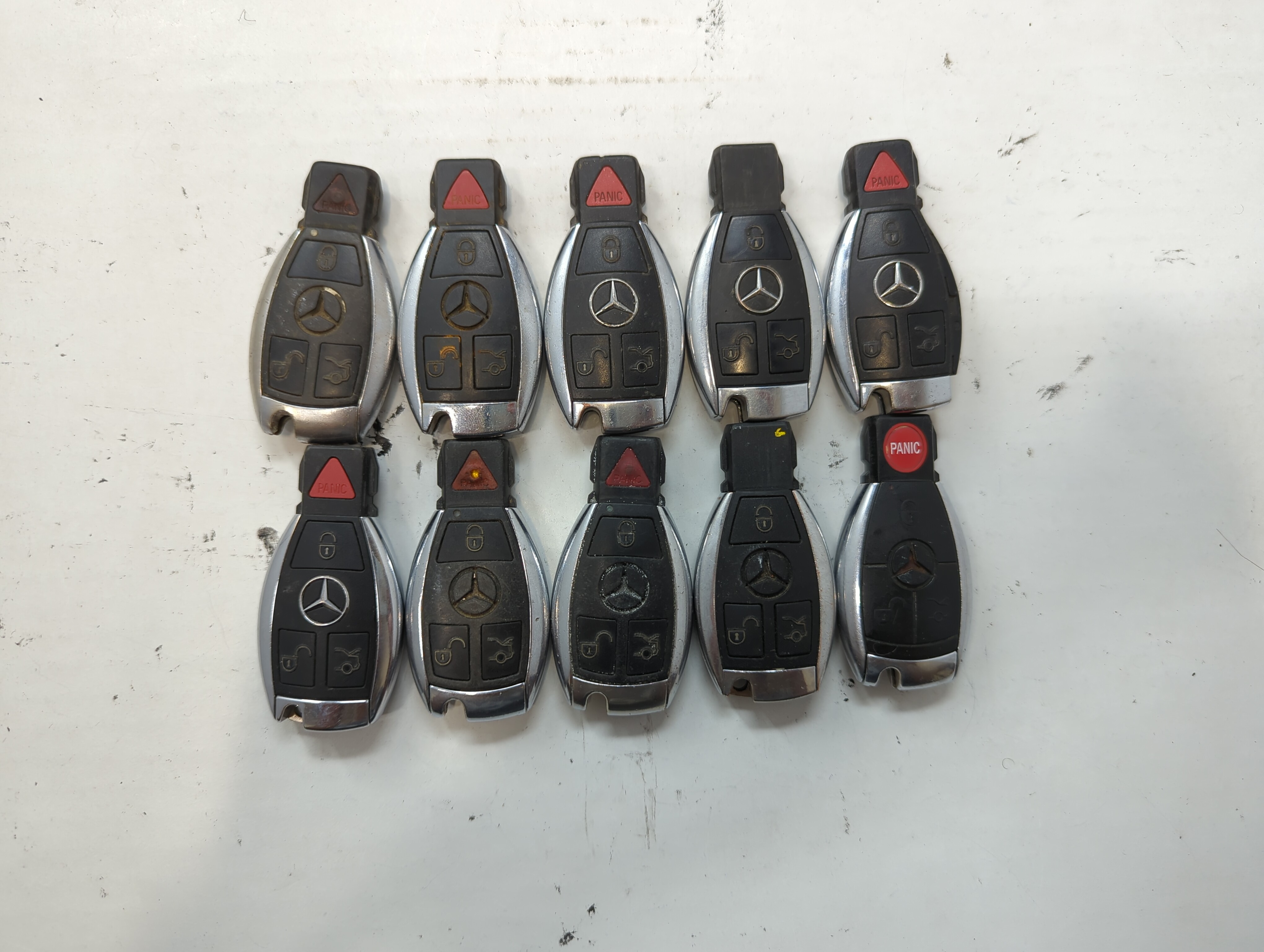 Lot of 10 Mercedes-Benz Keyless Entry Remote Fob KR55WK49031 | IYZDC07 | 640235 - Oemusedautoparts1.com