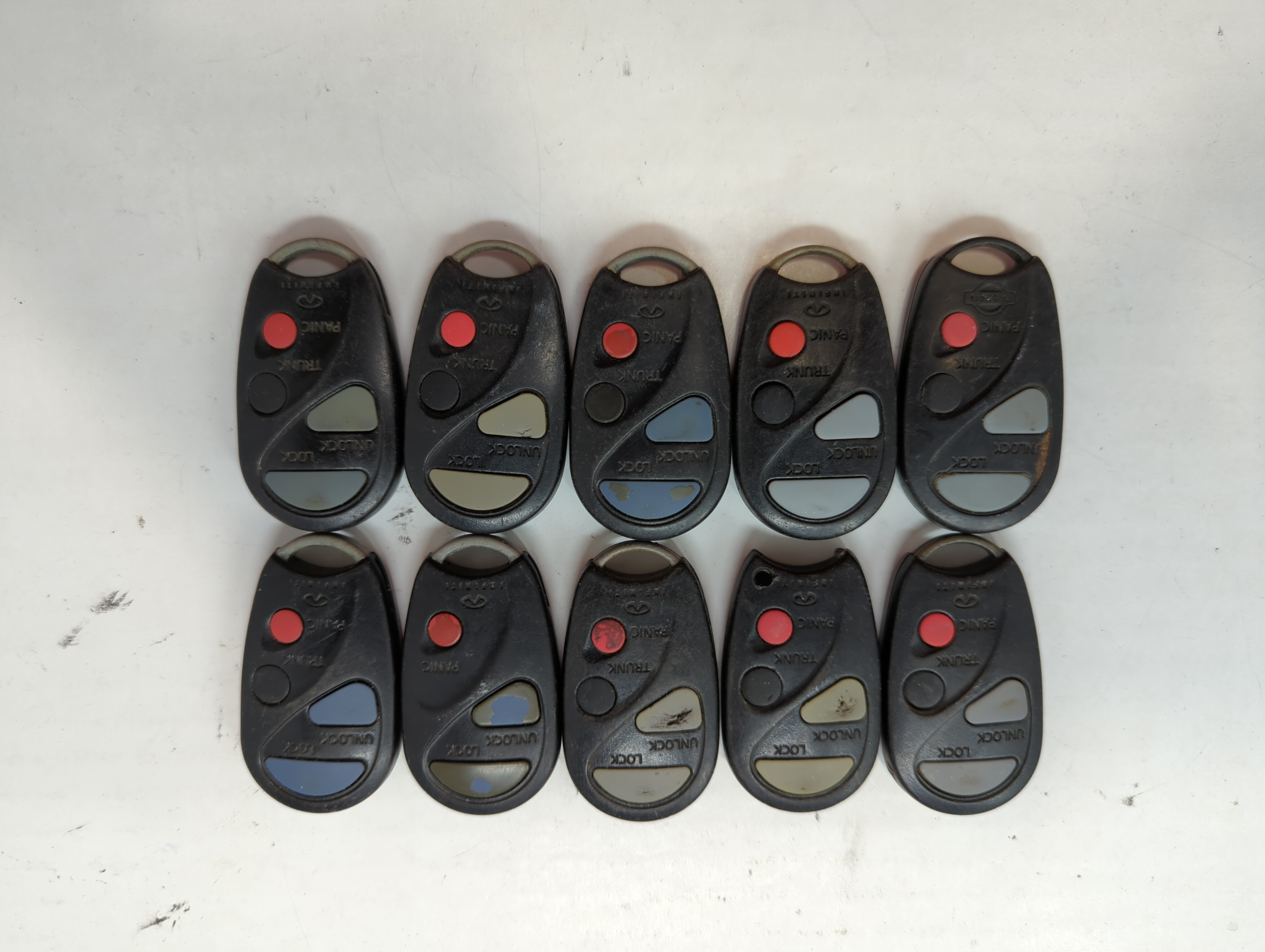 Lot of 10 Nissan Keyless Entry Remote Fob NHVWBU43 | KBRASTU510 282682Y 640473 - Oemusedautoparts1.com