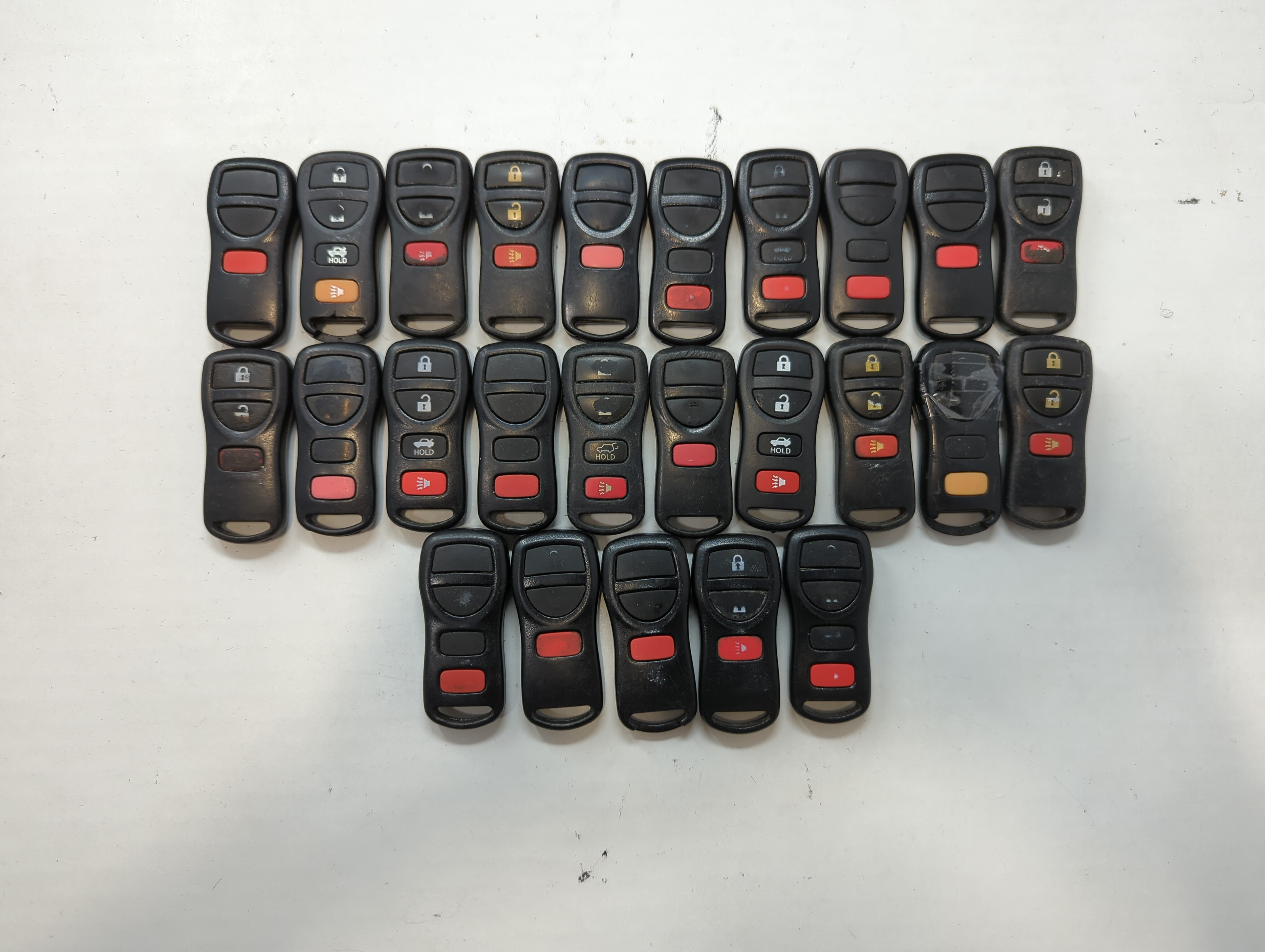 Lot of 25 Nissan Keyless Entry Remote Fob KBRASTU15 | CWTWB1U733 | 640517 - Oemusedautoparts1.com