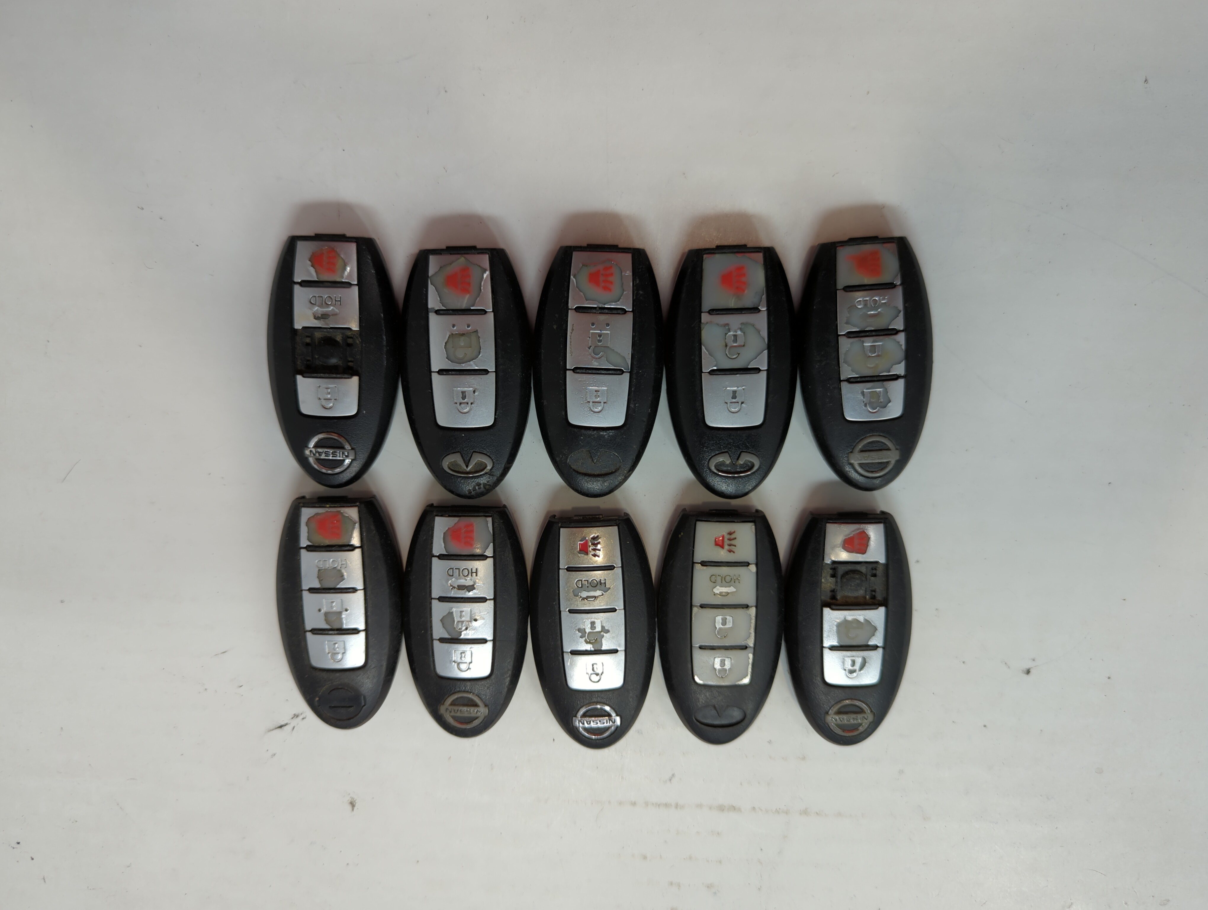 Lot of 10 Nissan Keyless Entry Remote Fob KR55WK48903 MIXED PART NUMBERS 641338 - Oemusedautoparts1.com