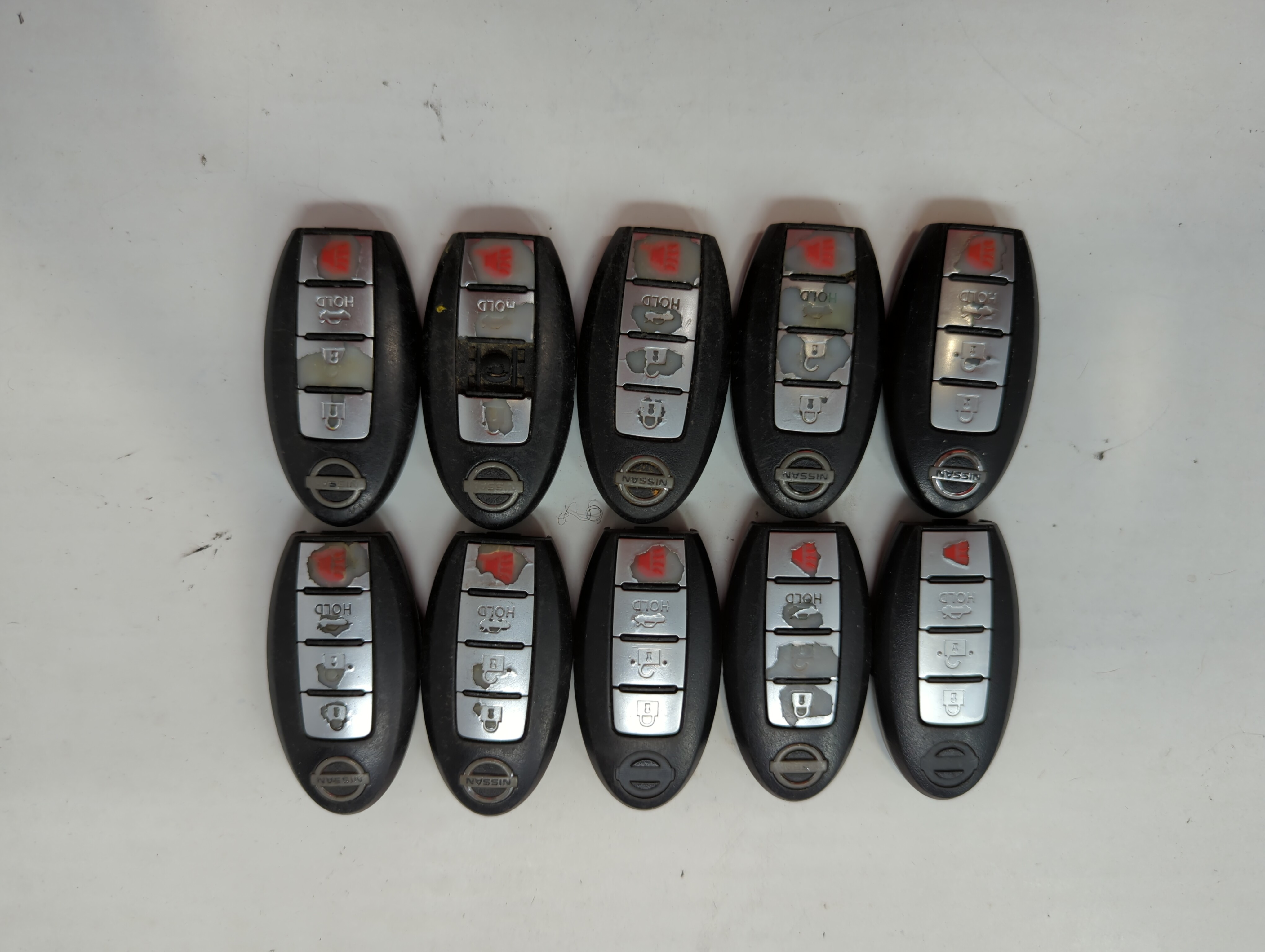 Lot of 10 Nissan Keyless Entry Remote Fob KR55WK48903 5WK49670 641461 - Oemusedautoparts1.com