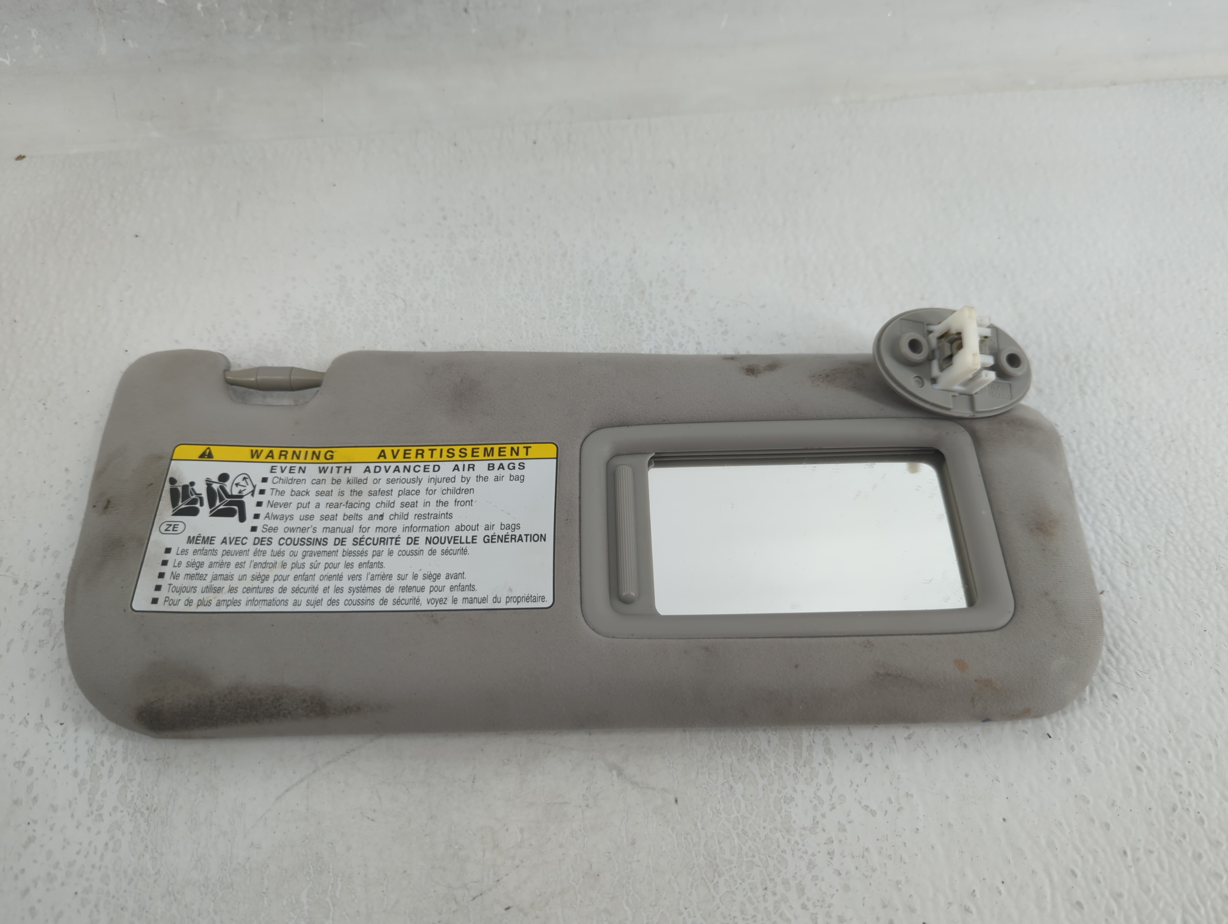 Picture of 2014-2015 Lexus Is250 Passenger Sun Visor Mirror Right Sunvisor Grey 644609