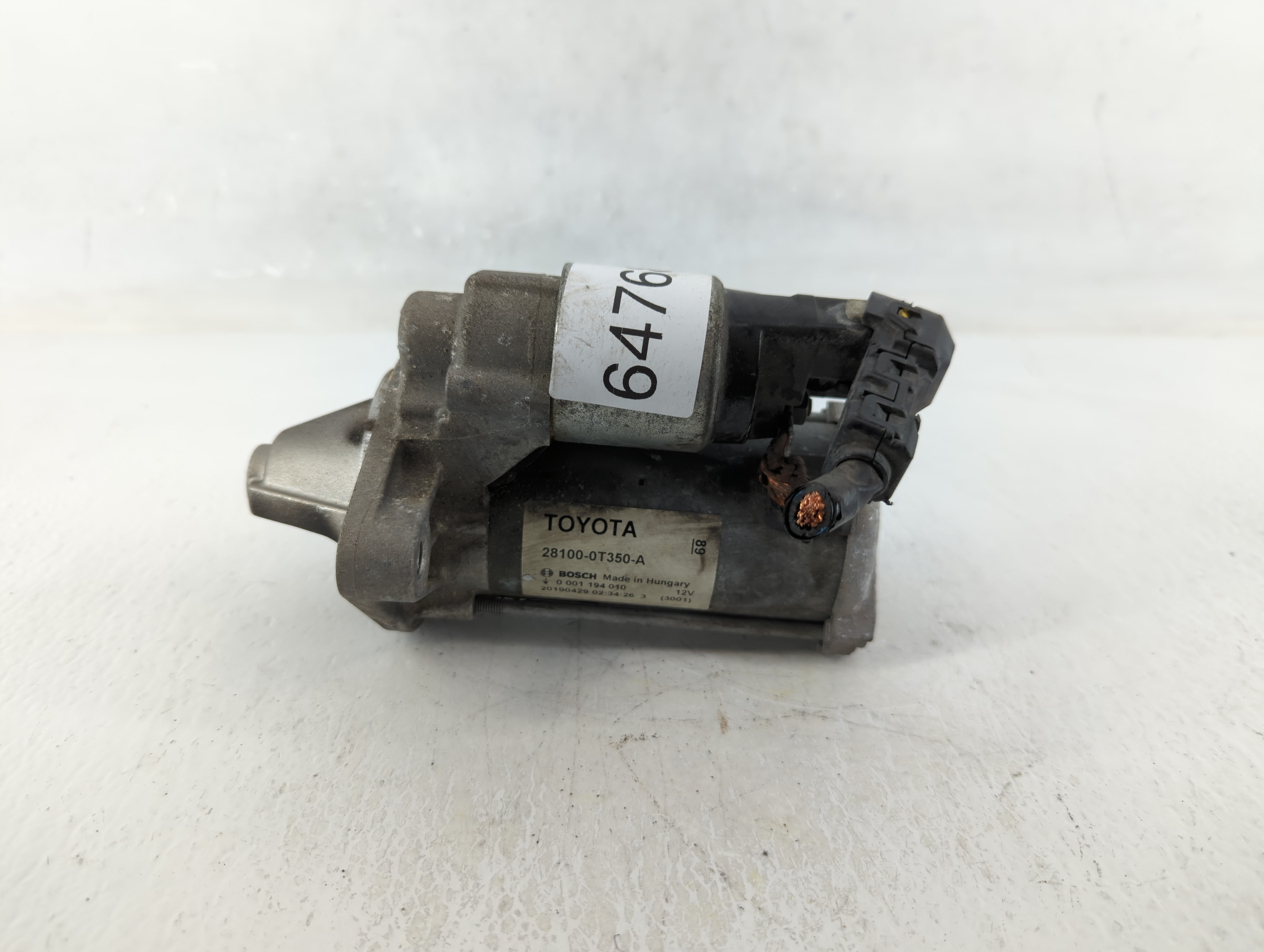 Picture of 2018-2022 Toyota C-hr Car Starter Motor Solenoid Oem 647680