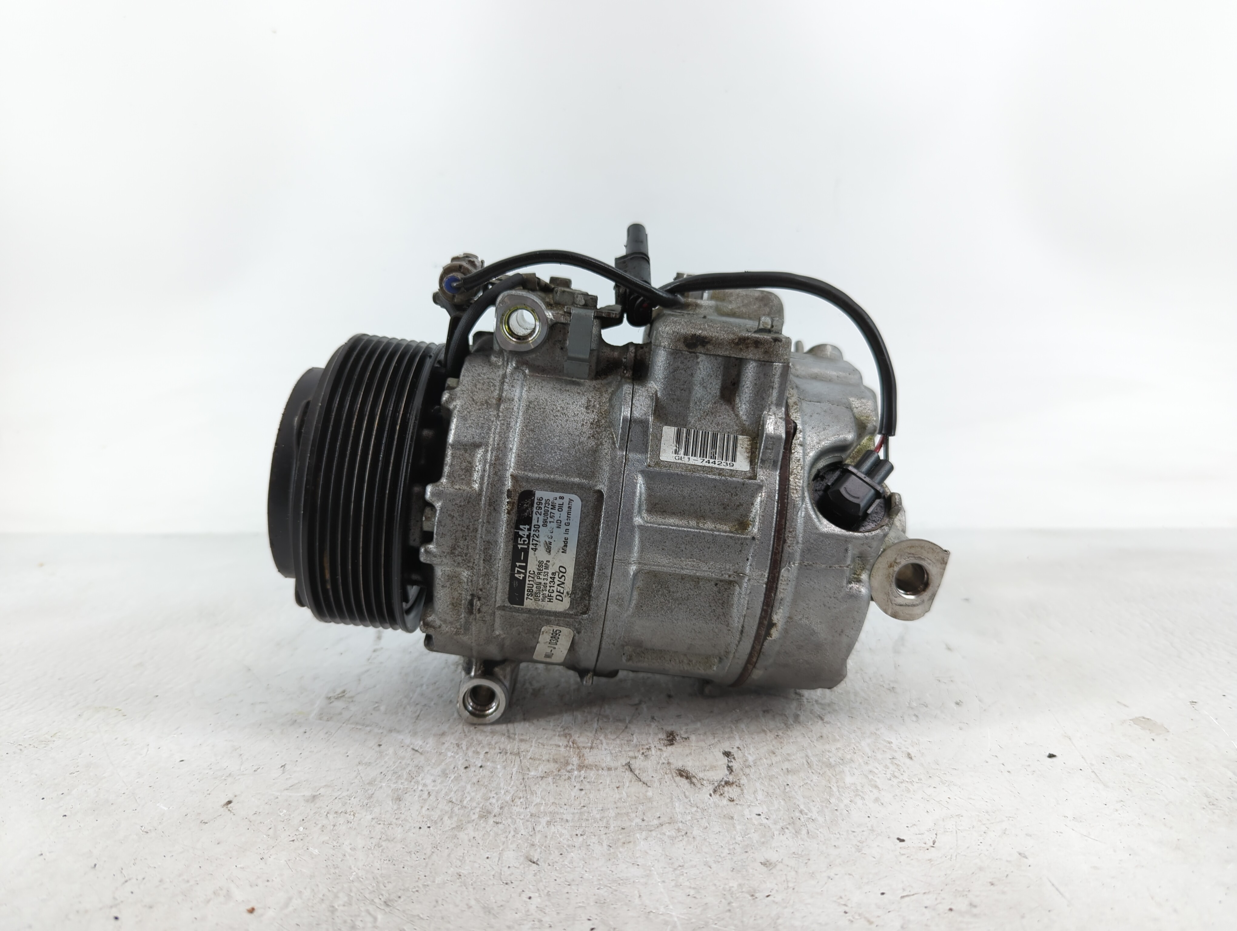 2011-2011 Bmw 528i Air Conditioning A/c Ac Compressor Oem 649068 - Oemusedautoparts1.com