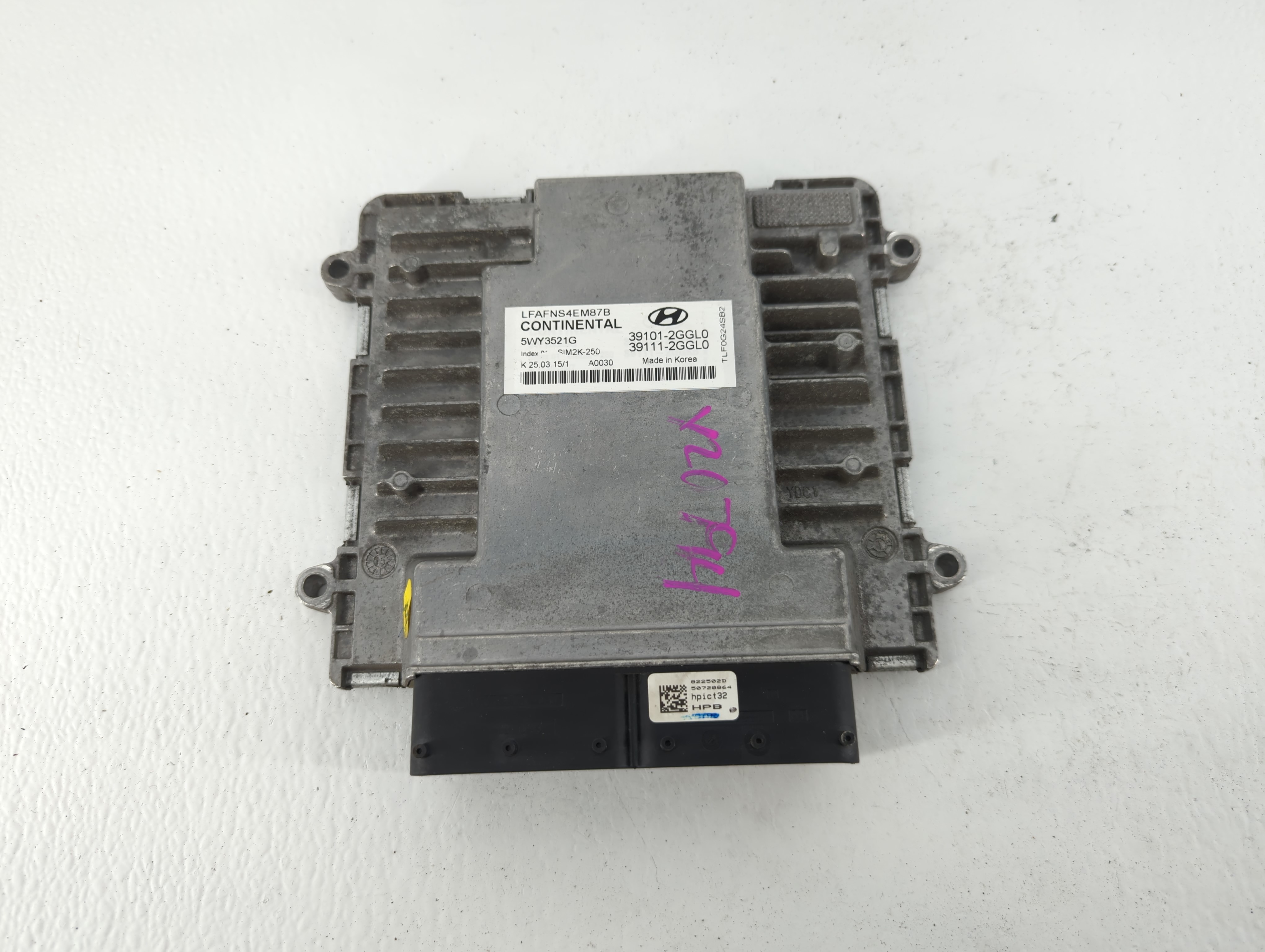 2015-2017 Hyundai Sonata Engine Computer Ecu Pcm Ecm Pcu Oem 39101-2ggl0 658127 - Oemusedautoparts1.com