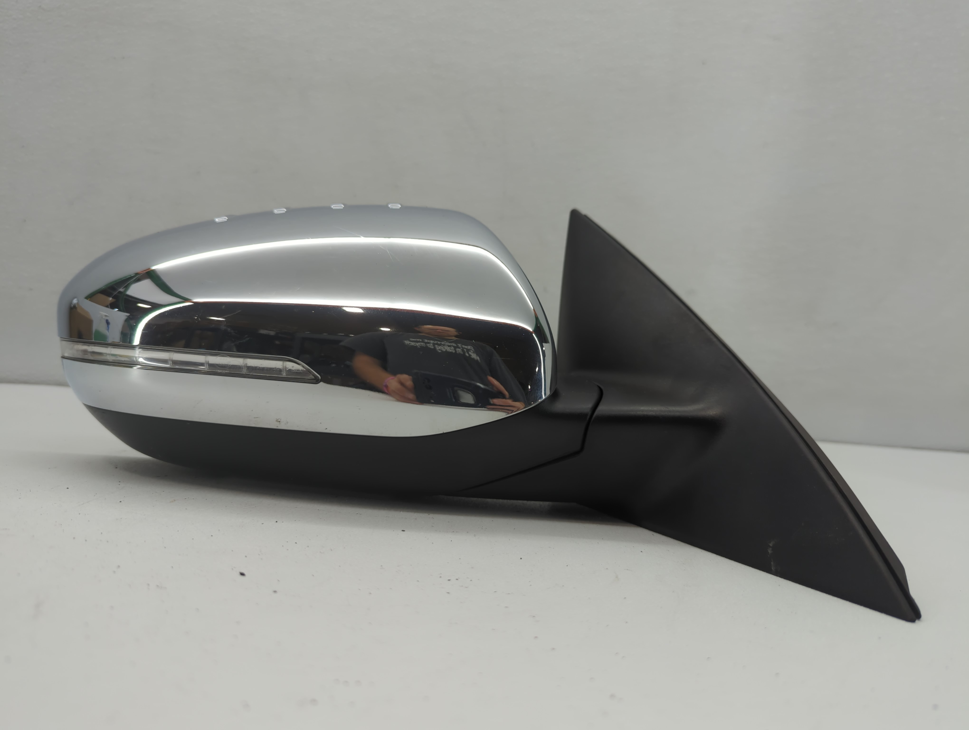 2013-2013 Kia Optima Passenger Right Side View Power Door Mirror Chrome 661366 - Oemusedautoparts1.com