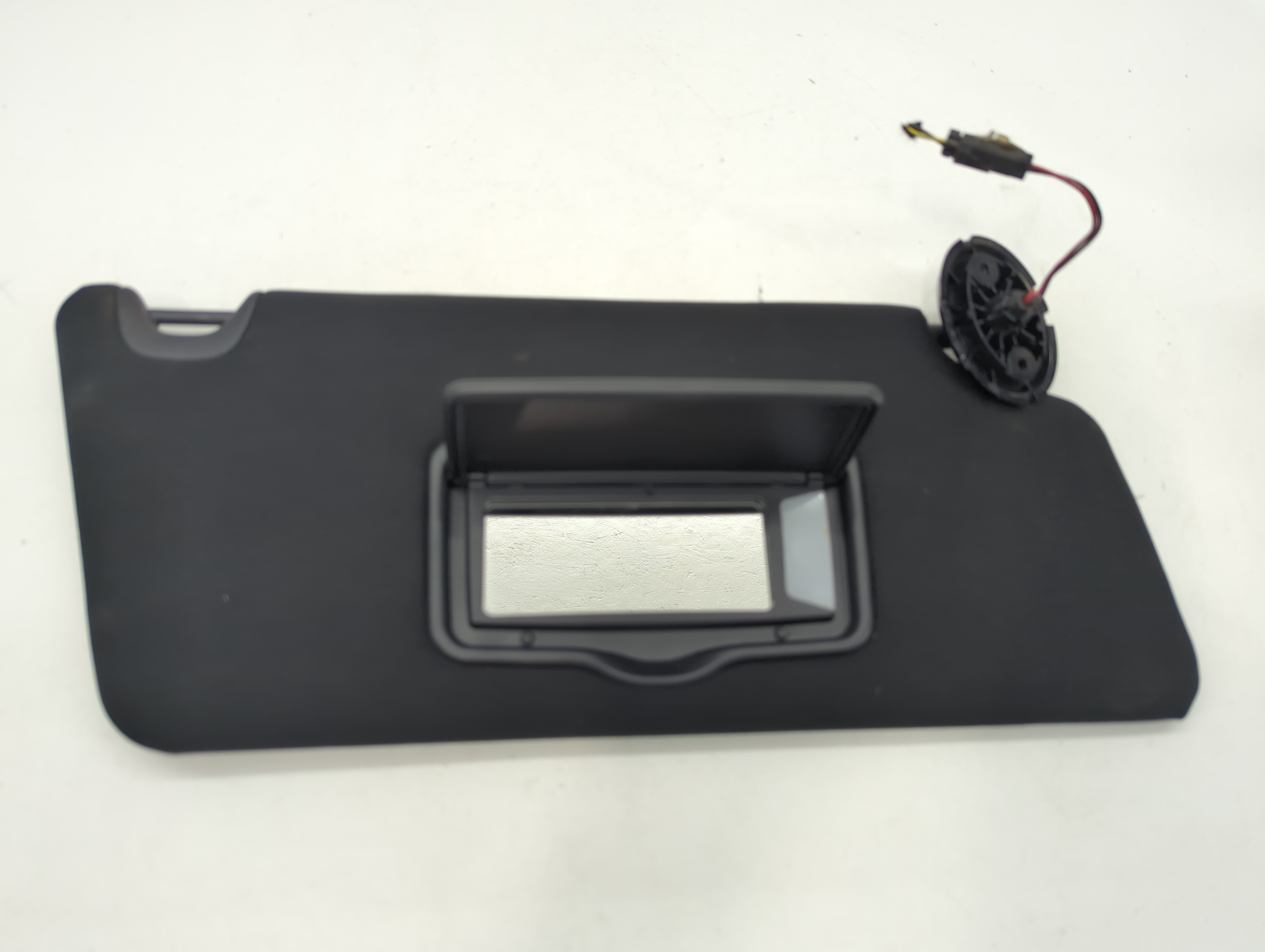 2017 Ford Explorer Passenger Sun Visor Mirror Right Sunvisor Black 666793 - Oemusedautoparts1.com