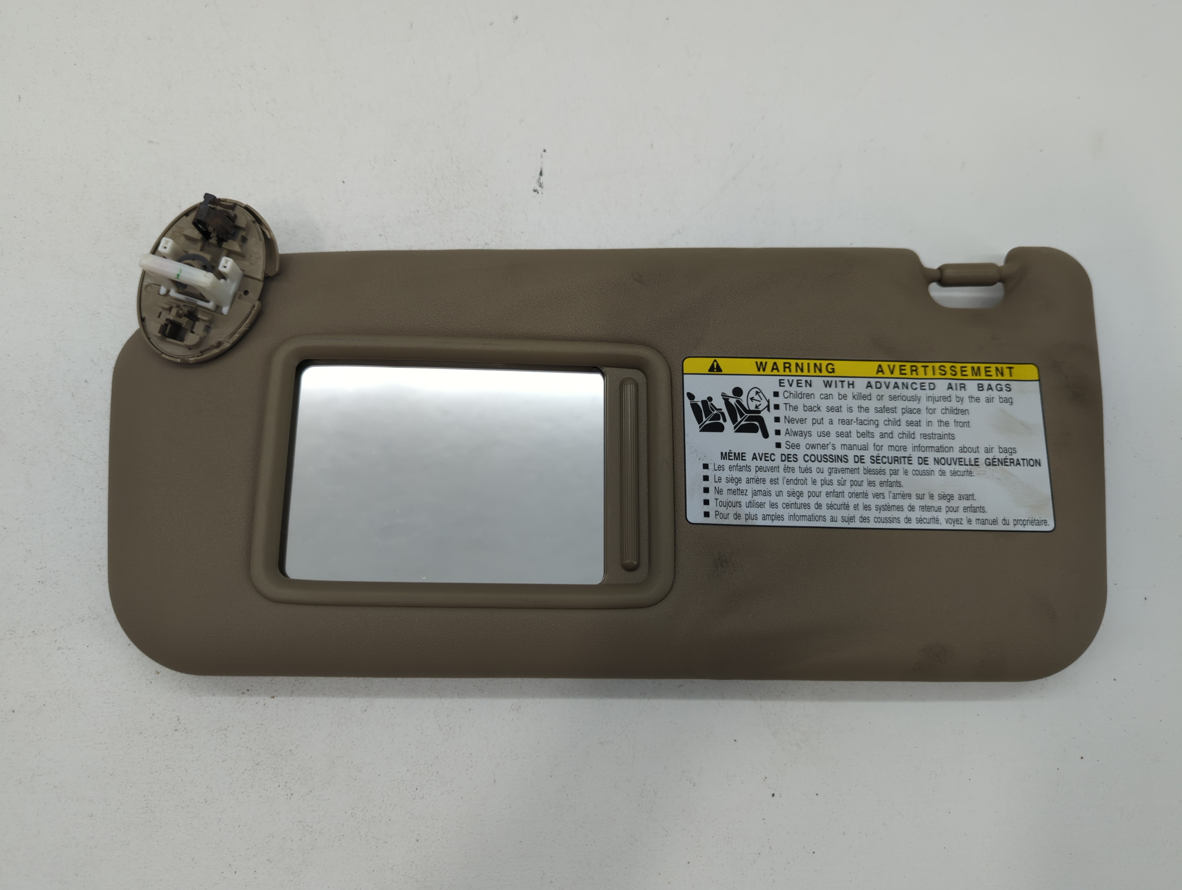 2006-2009 Toyota Rav4 Driver Sun Visor Mirror Left Sunvisor Tan 667009 - Oemusedautoparts1.com