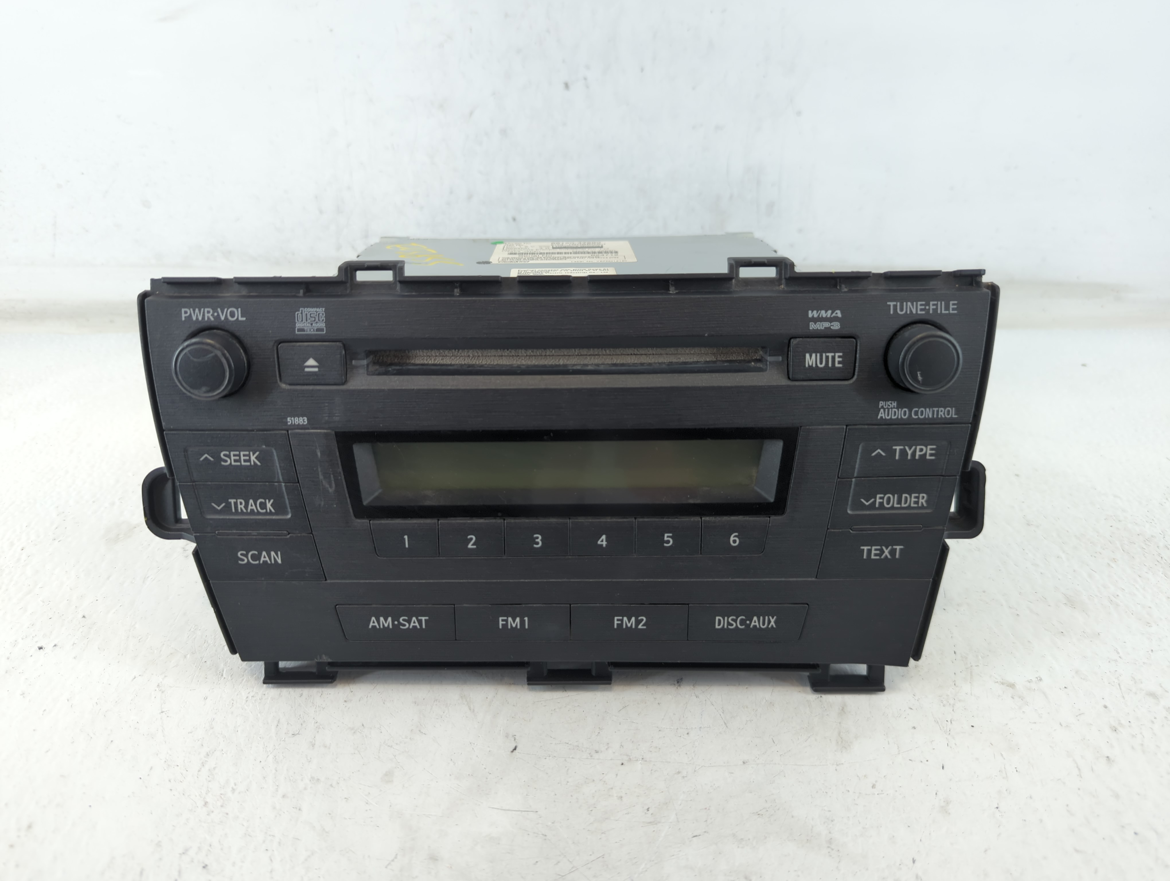 2010-2011 Toyota Prius Am Fm Cd Player Radio Receiver 676486 - Oemusedautoparts1.com
