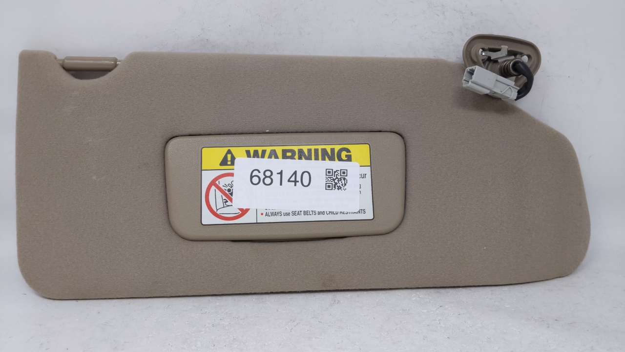 1998-2002 Honda Accord Passenger Right Sun Visor Sunvisor Tan 68140 - Oemusedautoparts1.com