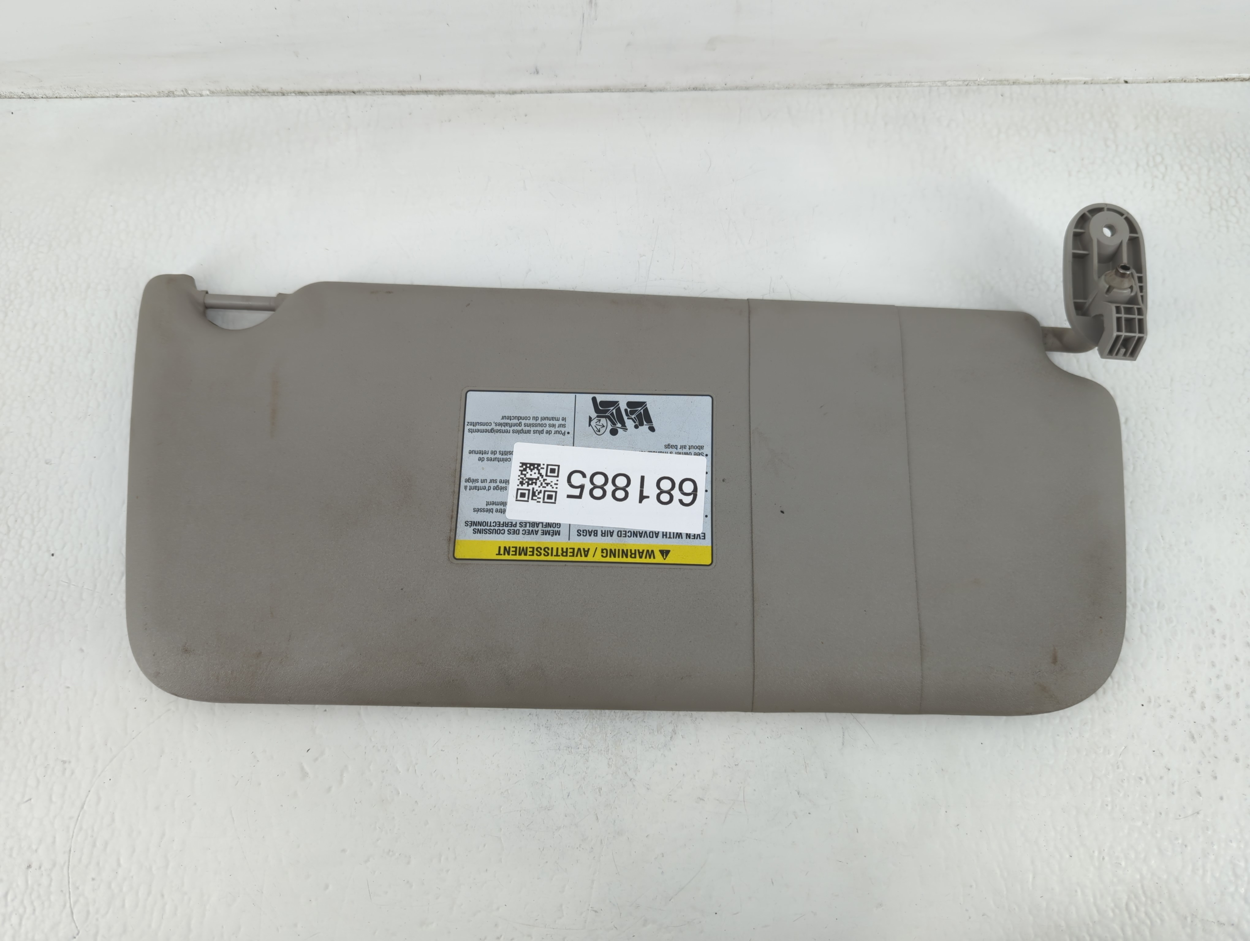 2018 Nissan Nv200 Driver Sun Visor Mirror Left Sunvisor Grey 681885 - Oemusedautoparts1.com