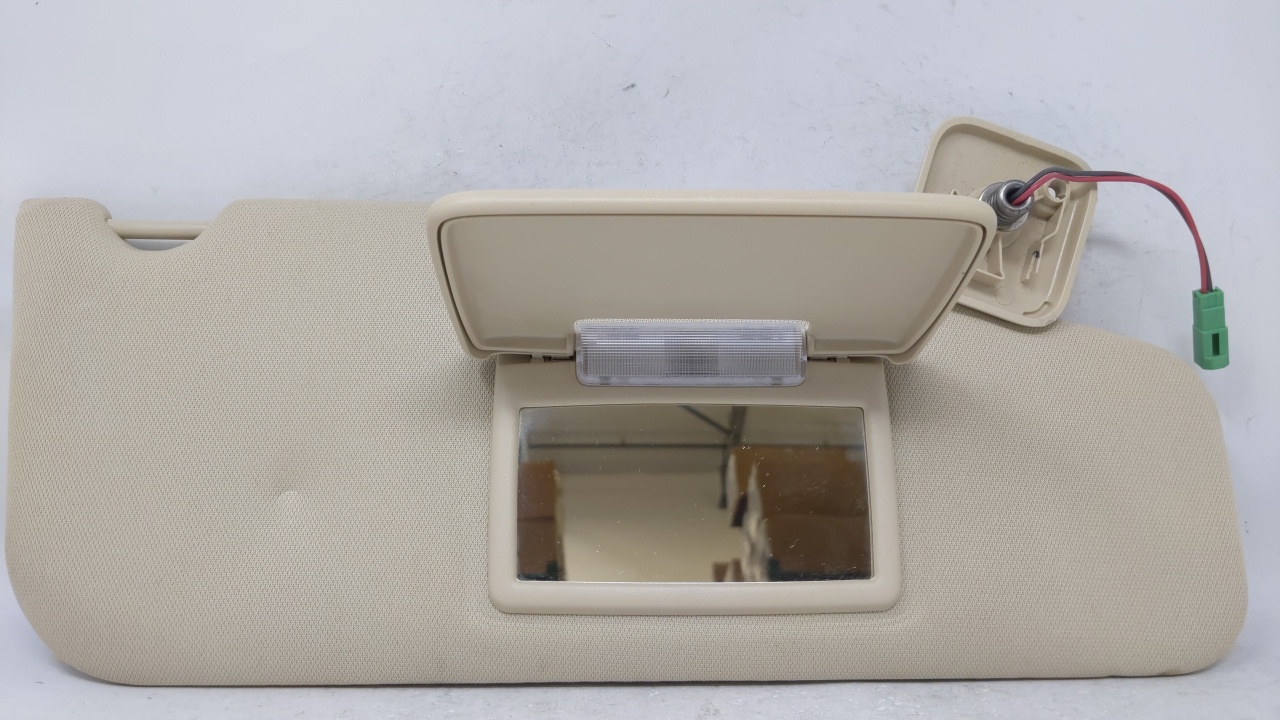 2010-2015 Ford Taurus Passenger Right Sun Visor Sunvisor Tan 68207 - Oemusedautoparts1.com
