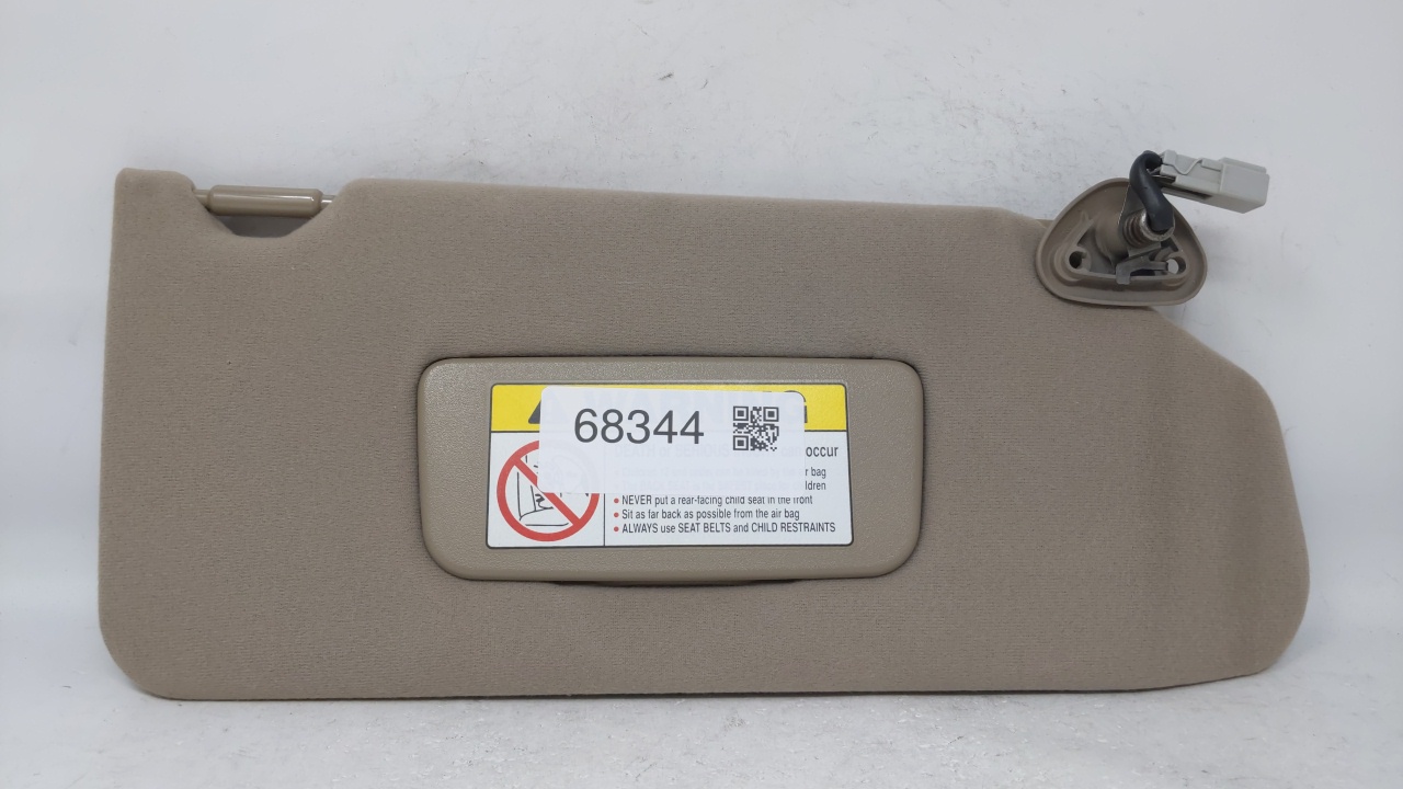 1998-2002 Honda Accord Passenger Right Sun Visor Sunvisor Tan 68344 - Oemusedautoparts1.com