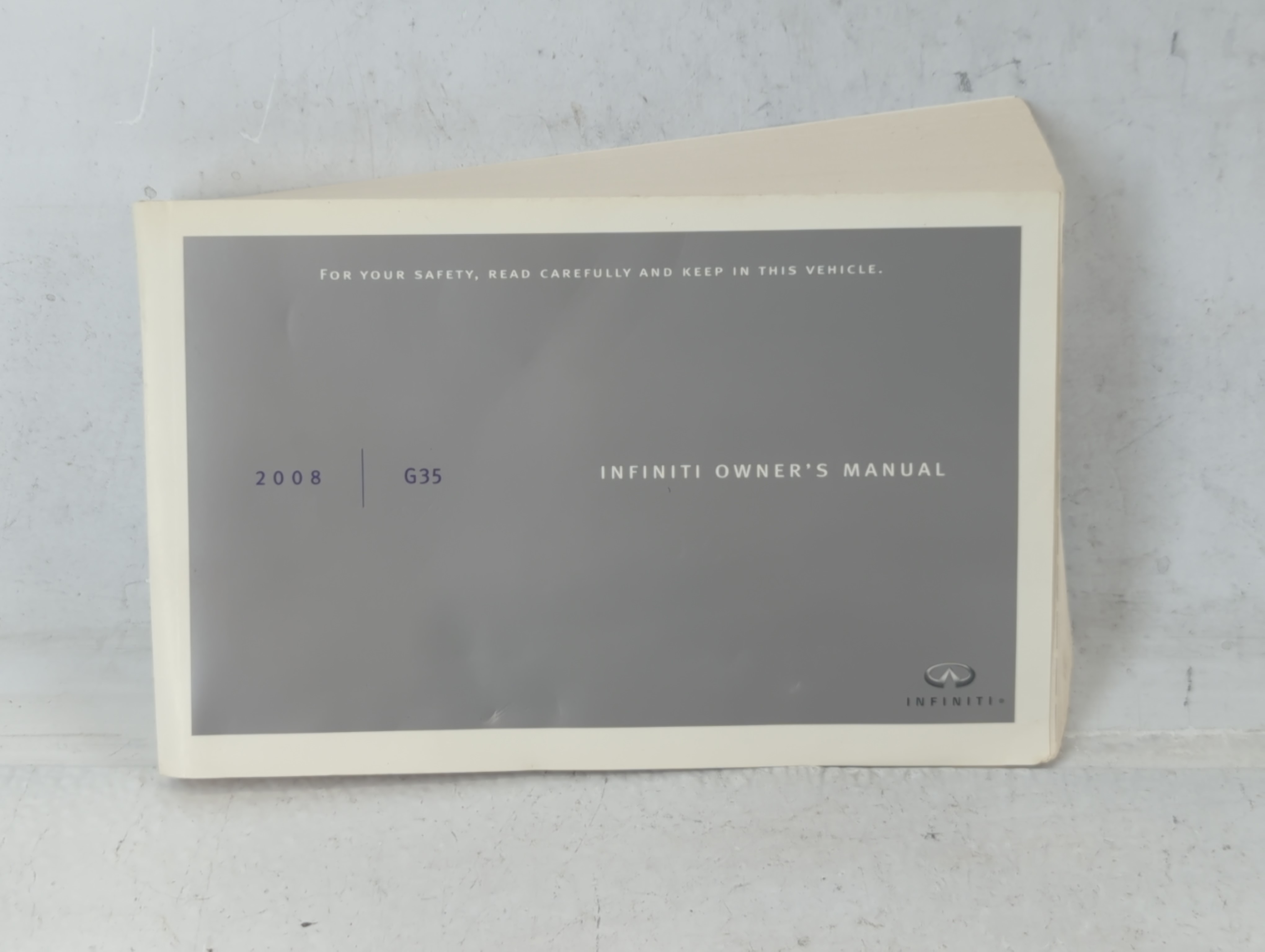2008 Infiniti G35 Owners Manual Book Guide 687307 - Oemusedautoparts1.com