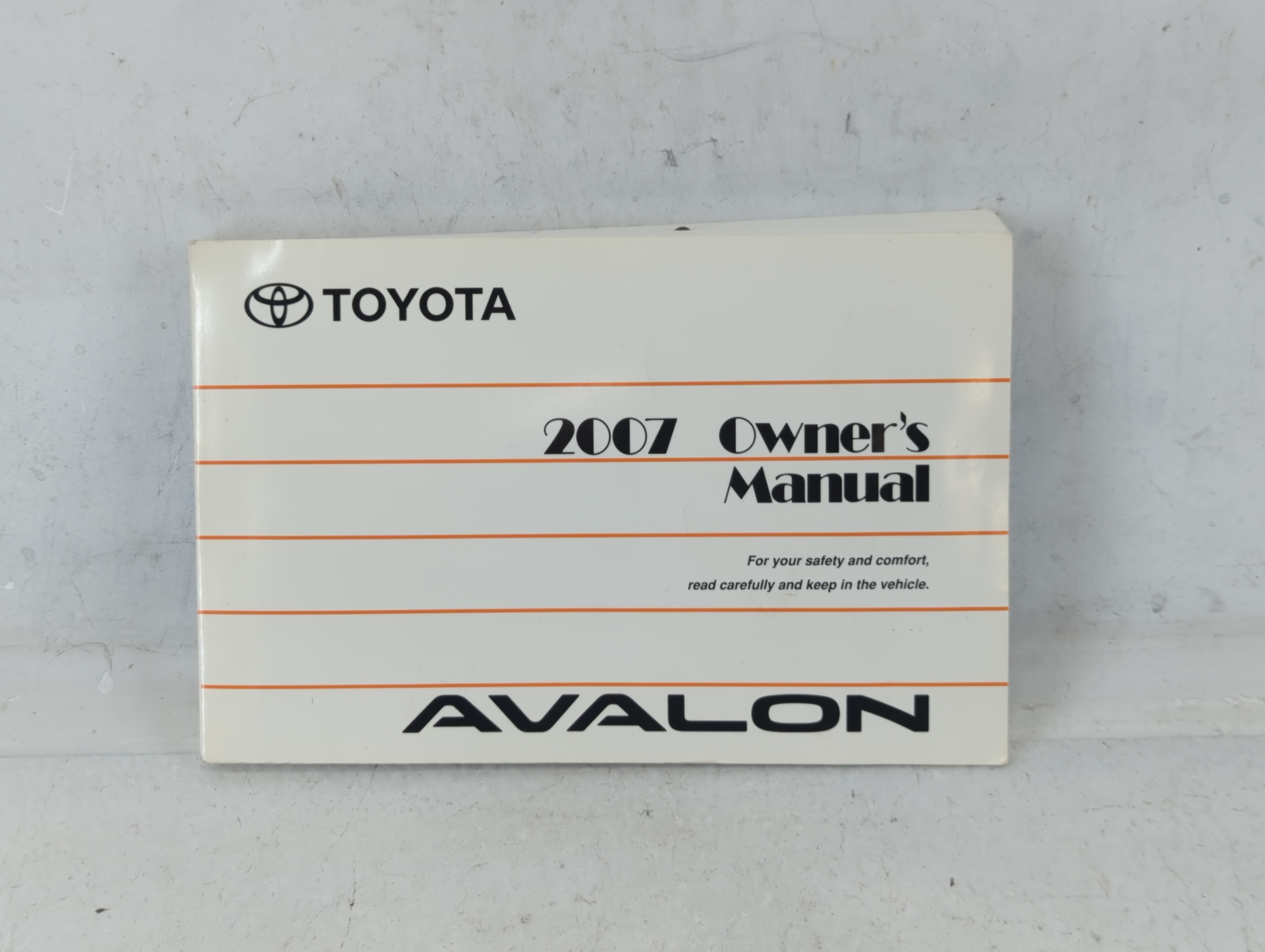 2007 Toyota Avalon Owners Manual Book Guide 687775 - Oemusedautoparts1.com