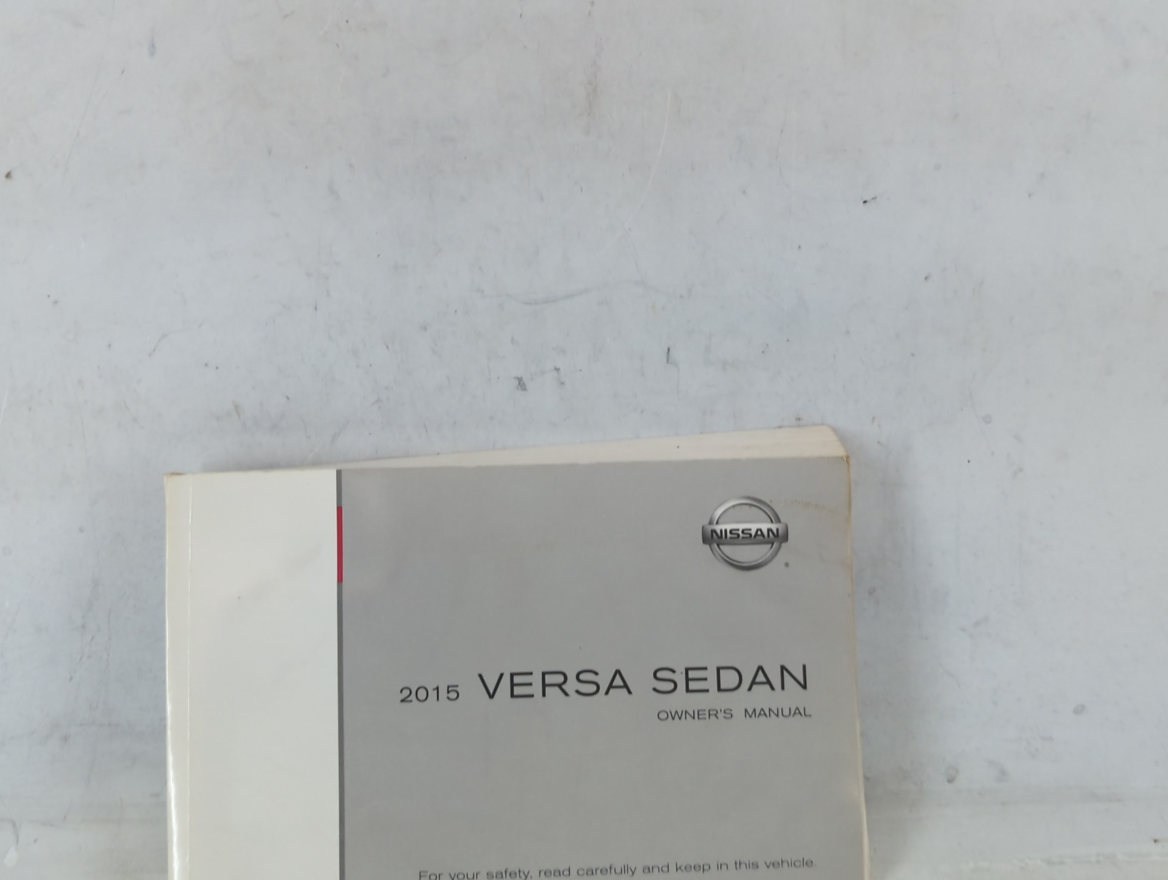 Picture of 2015 Nissan Versa Owners Manual Book Guide 687808