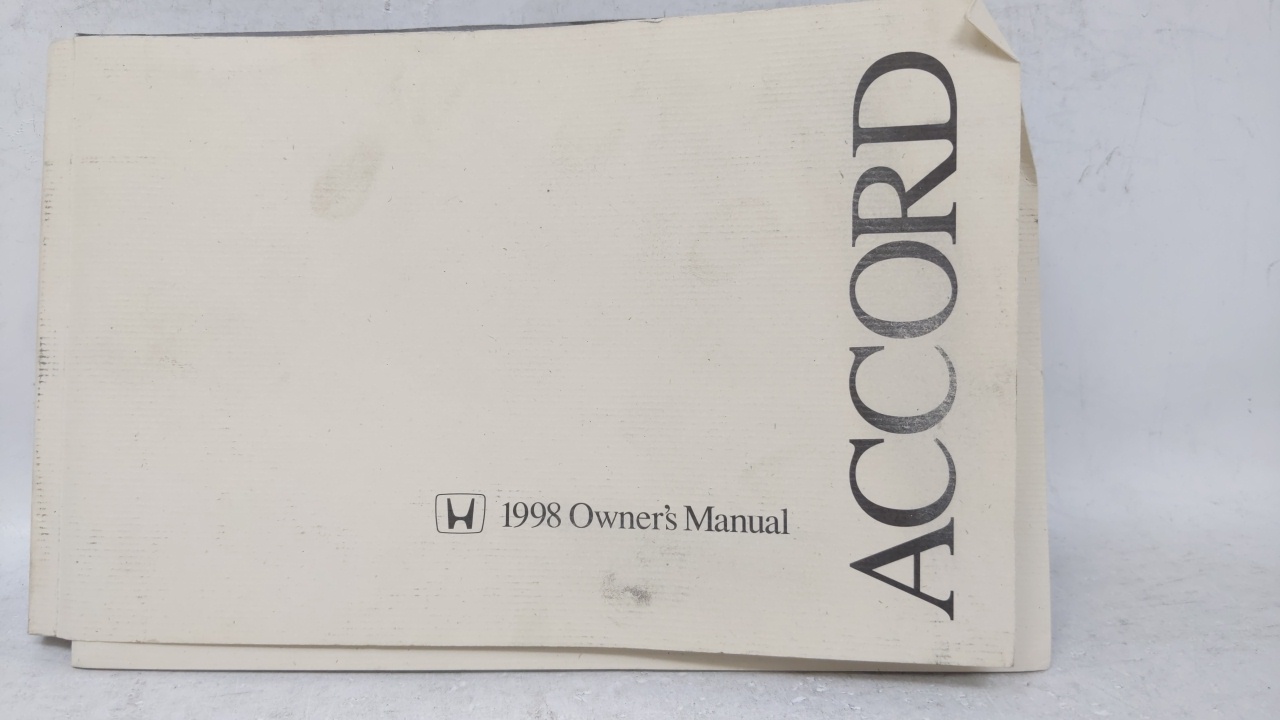 1998 Honda Accord Owners Manual 69008 - Oemusedautoparts1.com