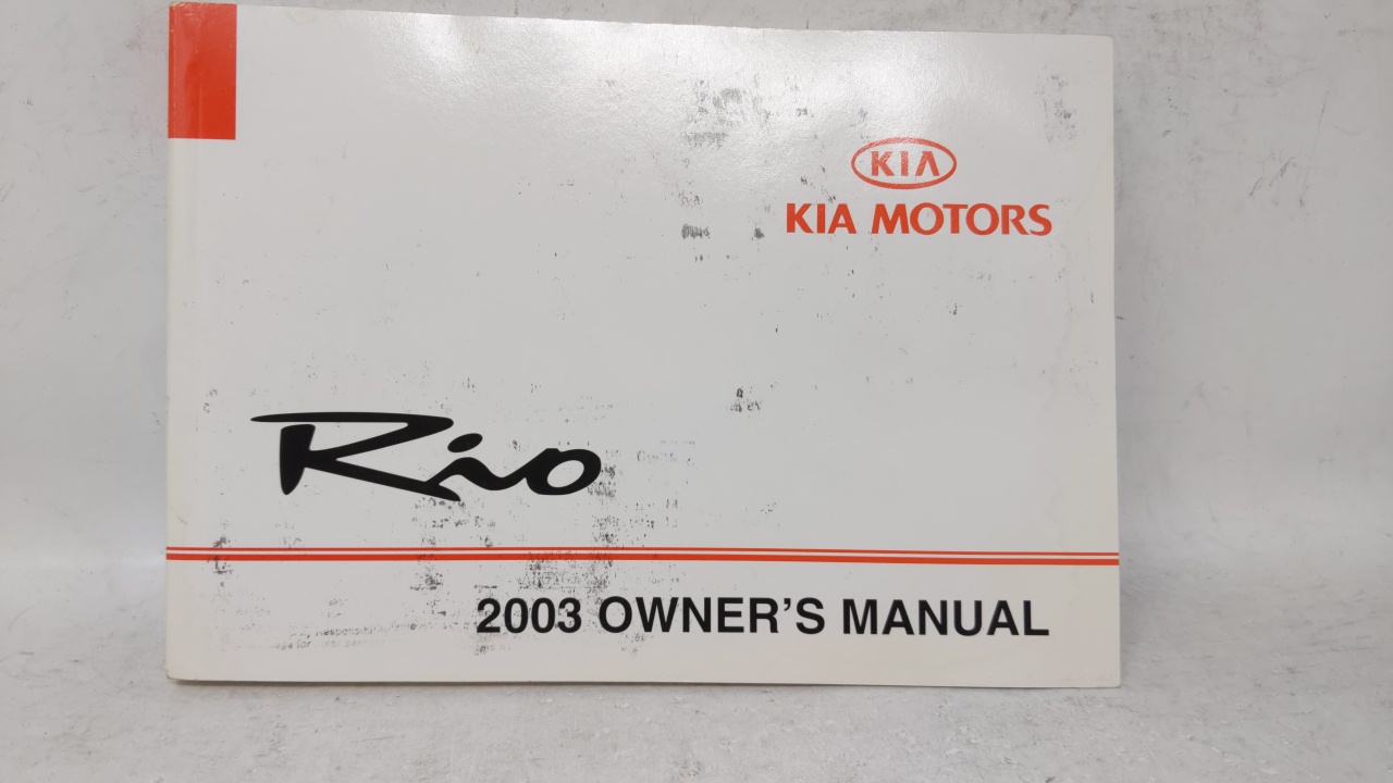 2003 Kia Rio Owners Manual 69009 - Oemusedautoparts1.com