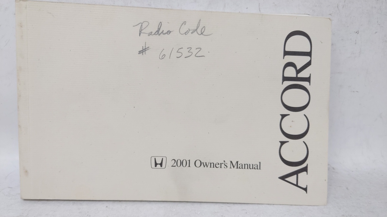 2001 Honda Accord Owners Manual 69012 - Oemusedautoparts1.com