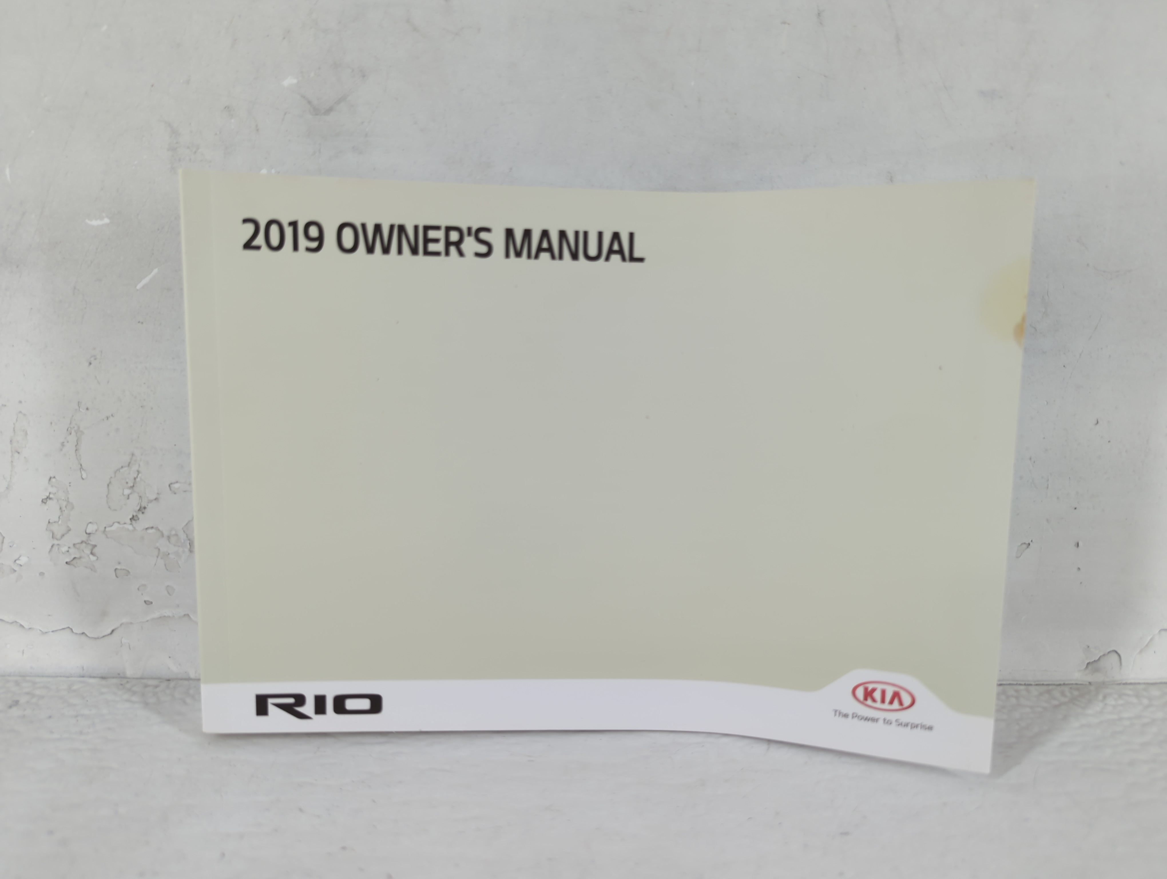 2019 Kia Rio Owners Manual Book Guide 690878 - Oemusedautoparts1.com