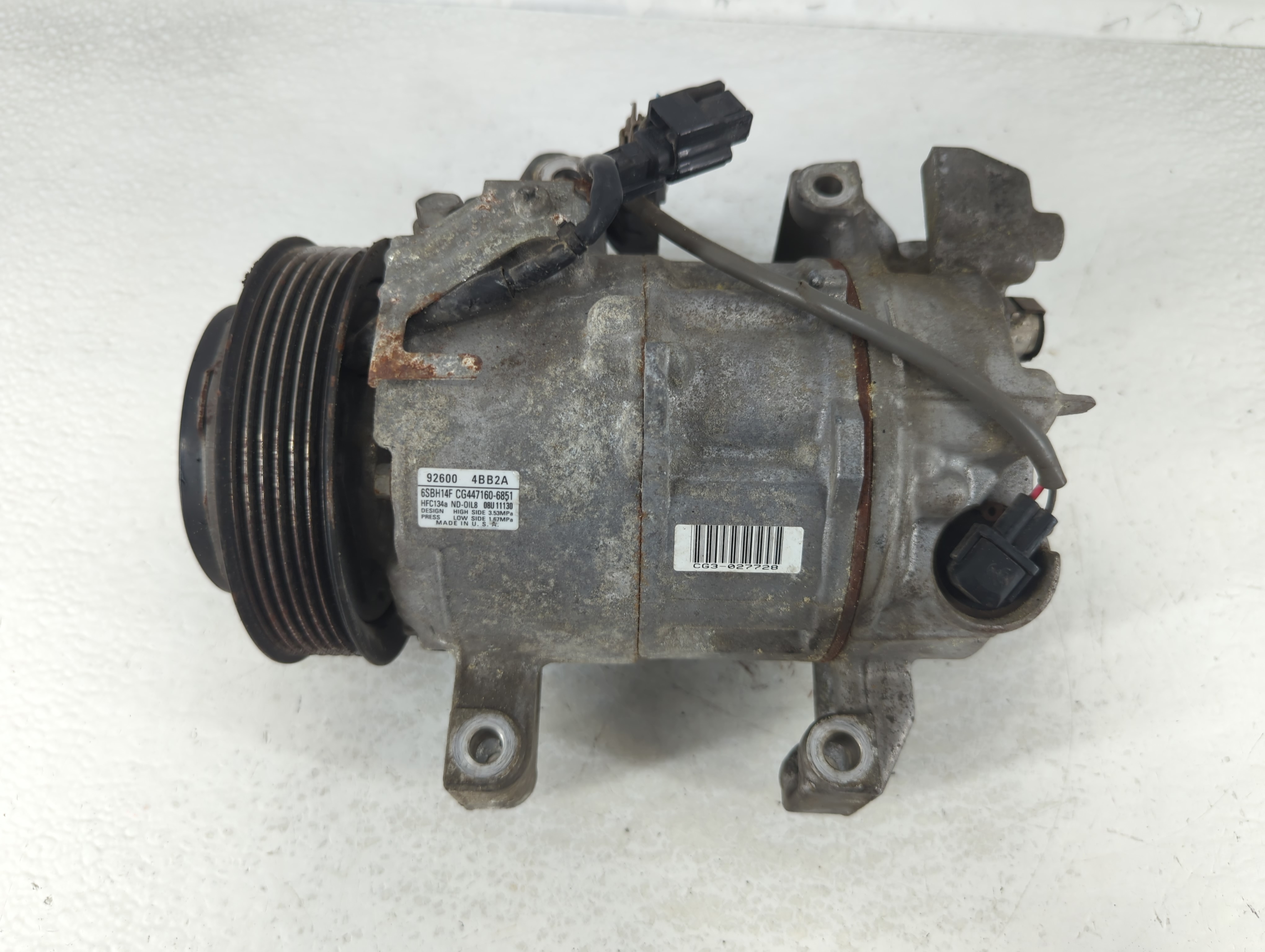 Picture of 2008-2015 Nissan Rogue Air Conditioning A/c Ac Compressor Oem 691382