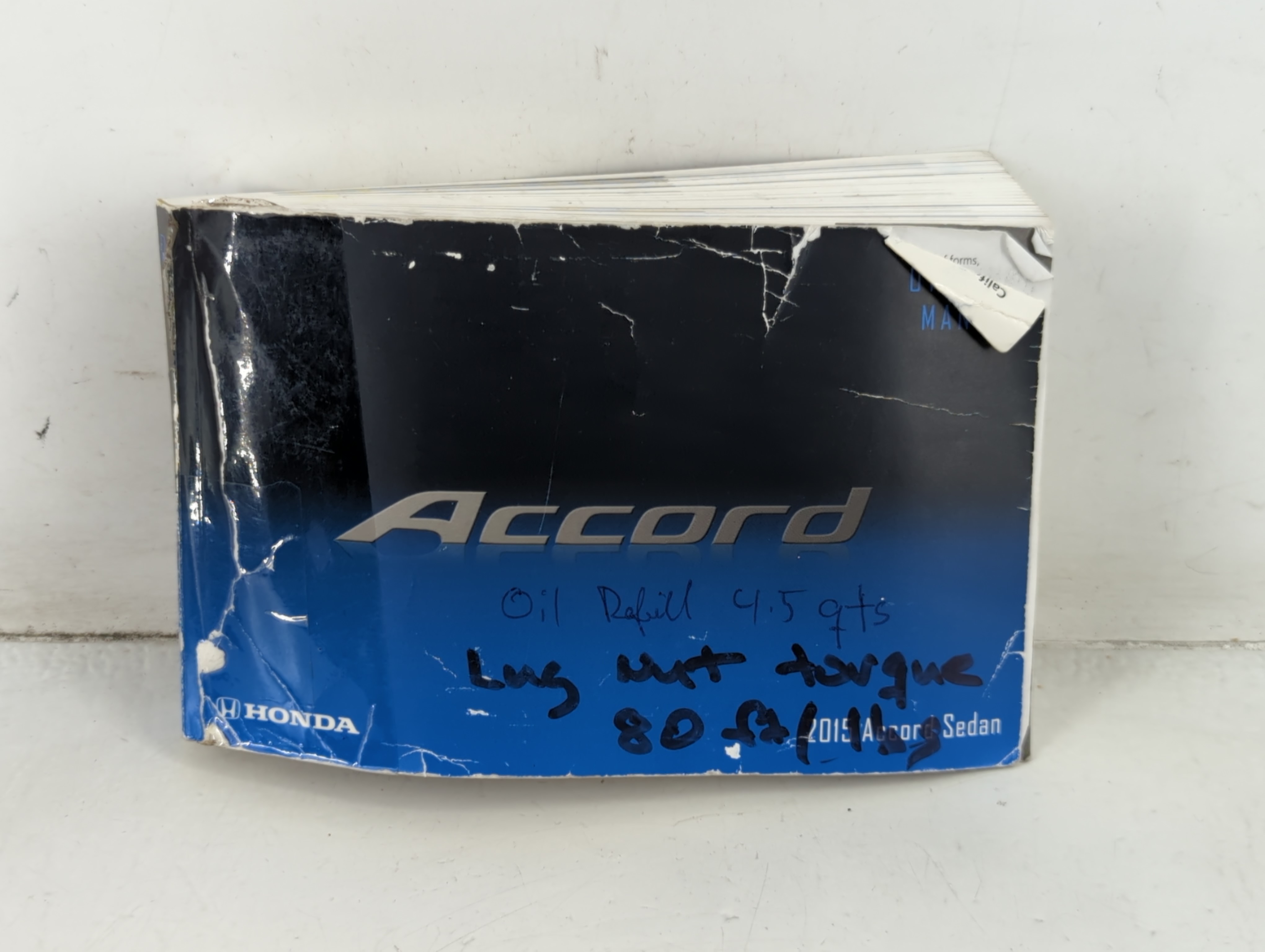 Picture of 2015 Honda Accord Owners Manual Book Guide 691992