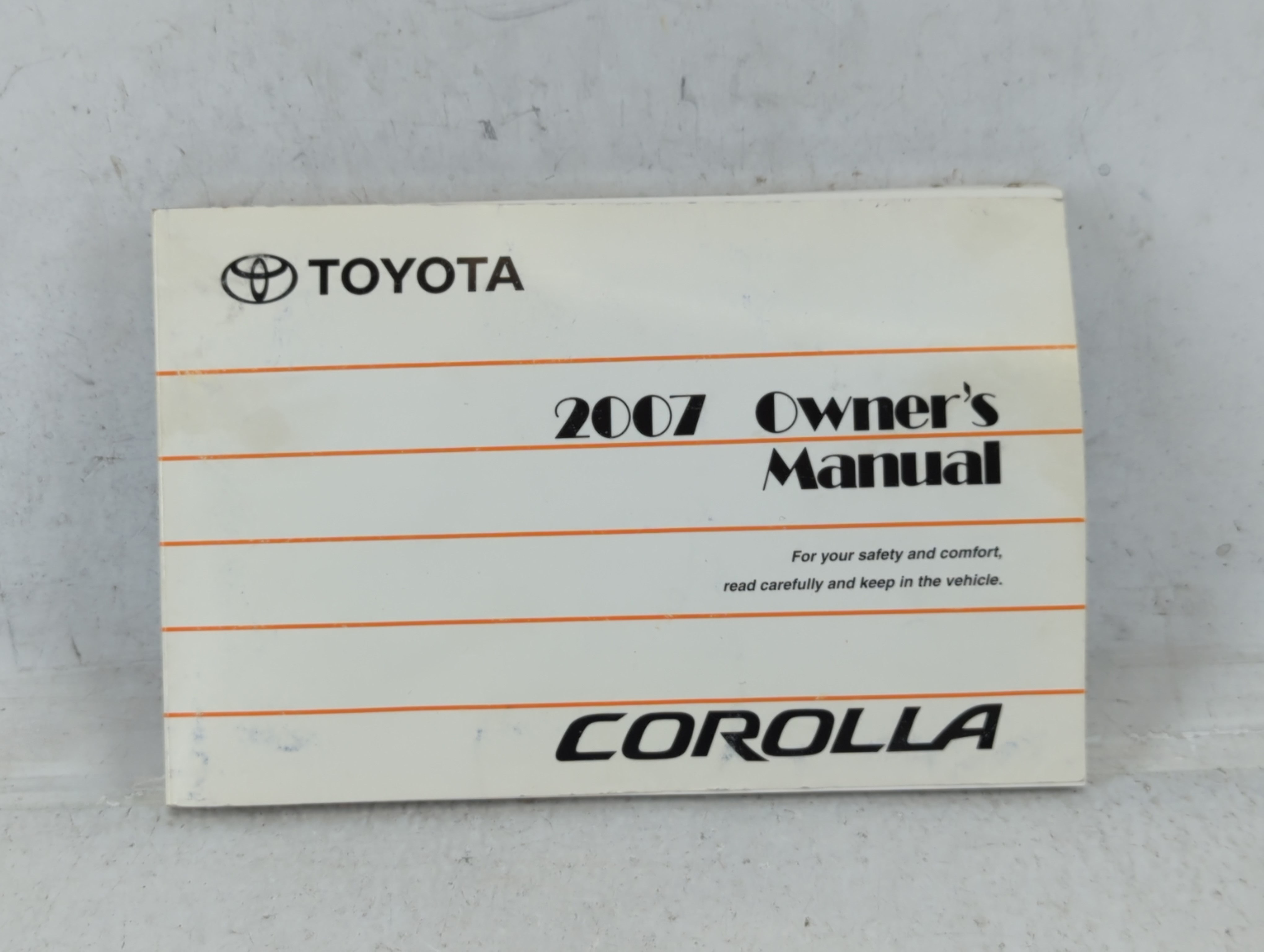 2007 Toyota Corolla Owners Manual Book Guide 692442 - Oemusedautoparts1.com