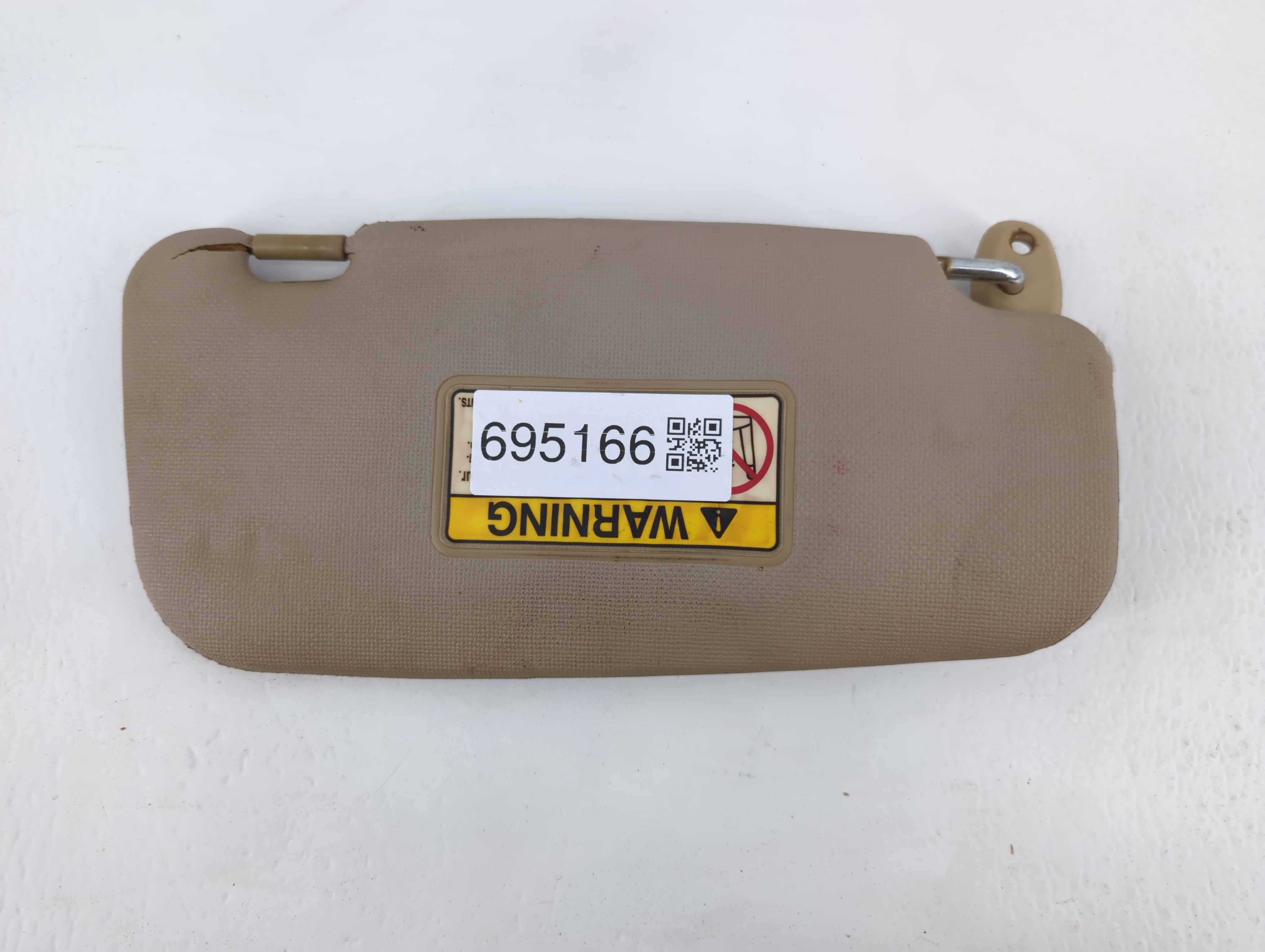 1998 Kia Sephia Passenger Sun Visor Mirror Right Sunvisor Beige 695166 - Oemusedautoparts1.com