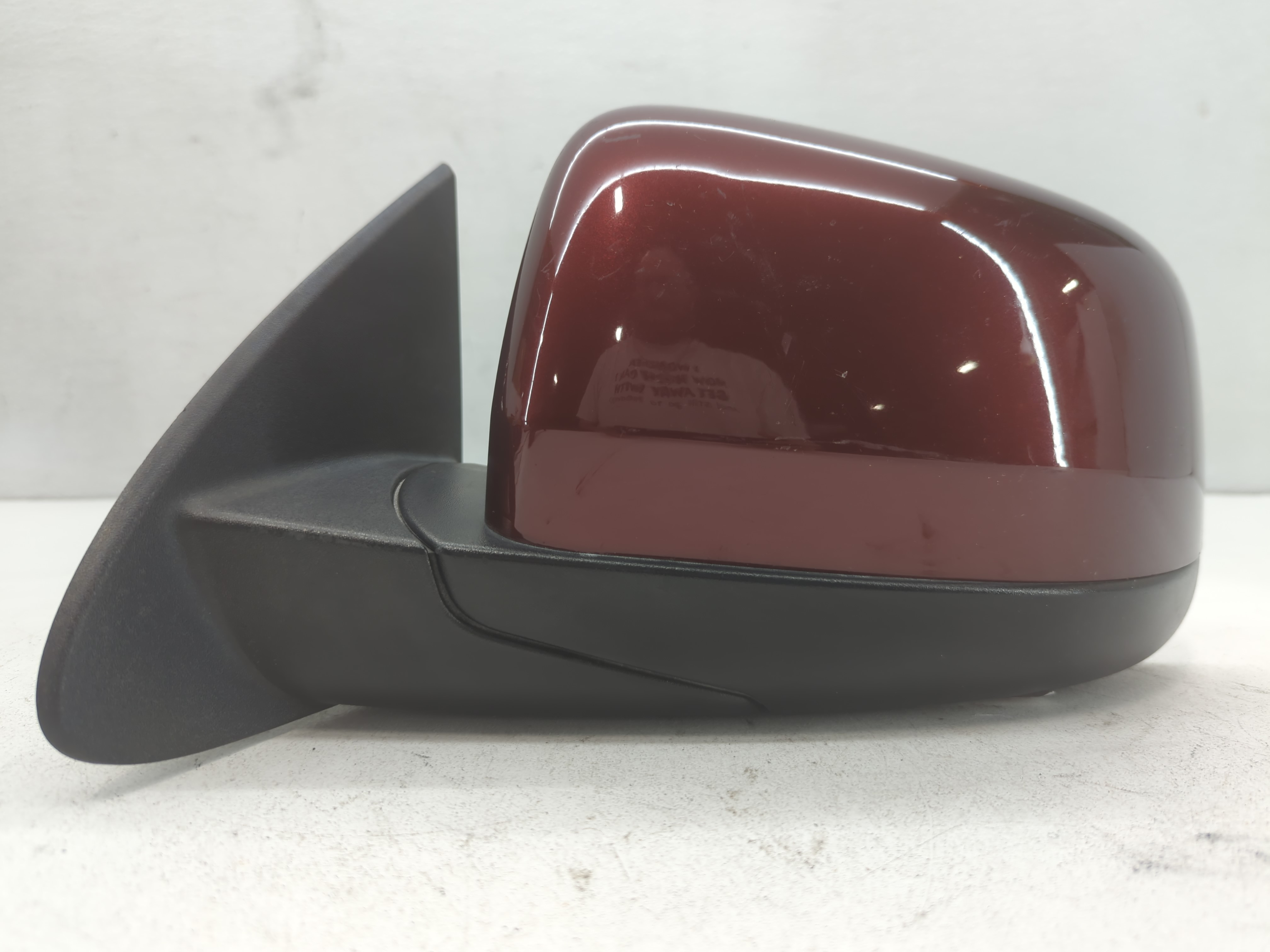 Dodge Durango Driver Left Side View Power Door Mirror Red 696057 - Oemusedautoparts1.com