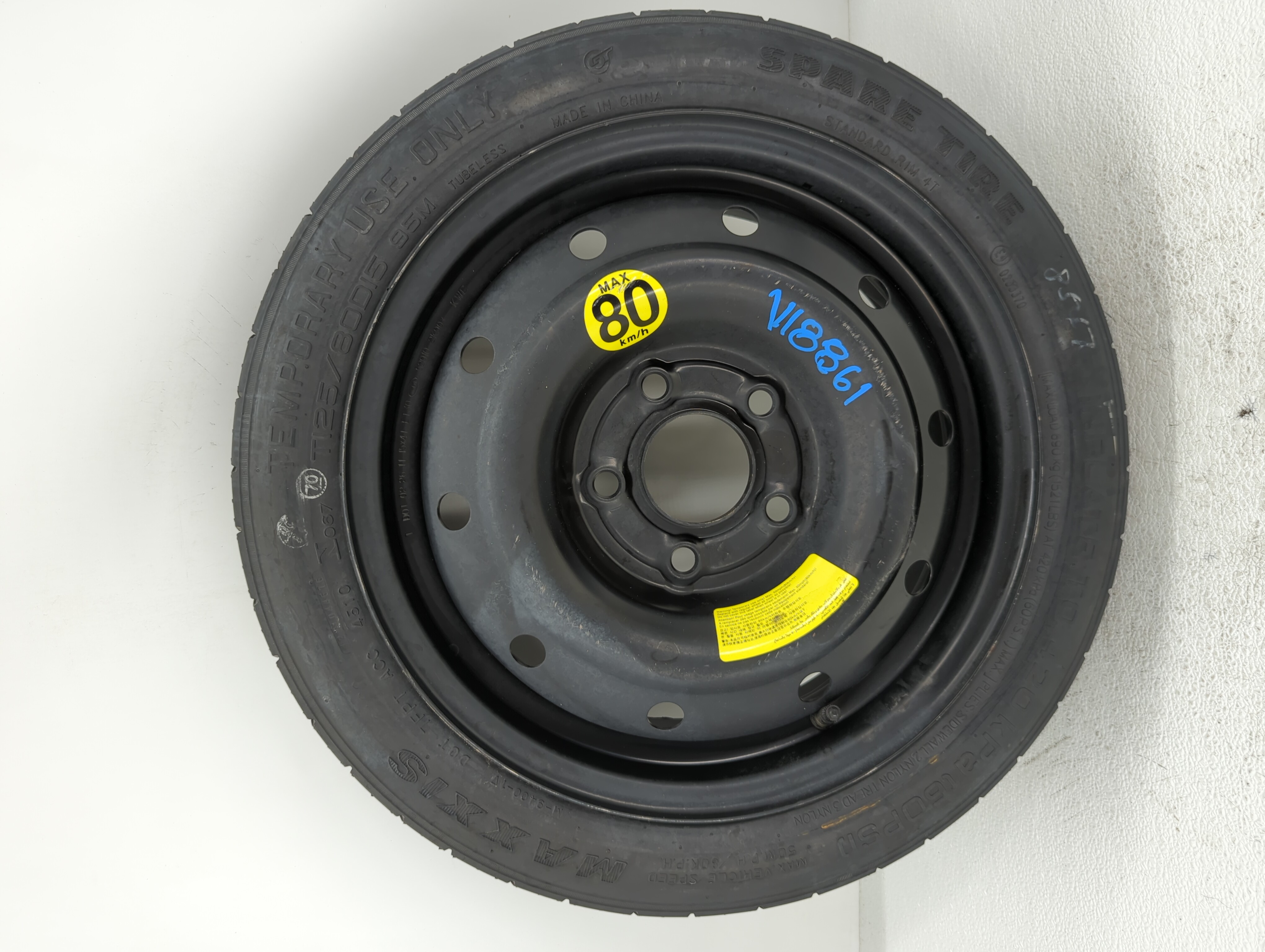 Picture of 2010-2013 Kia Forte Spare Donut Tire Wheel Rim Oem 698982