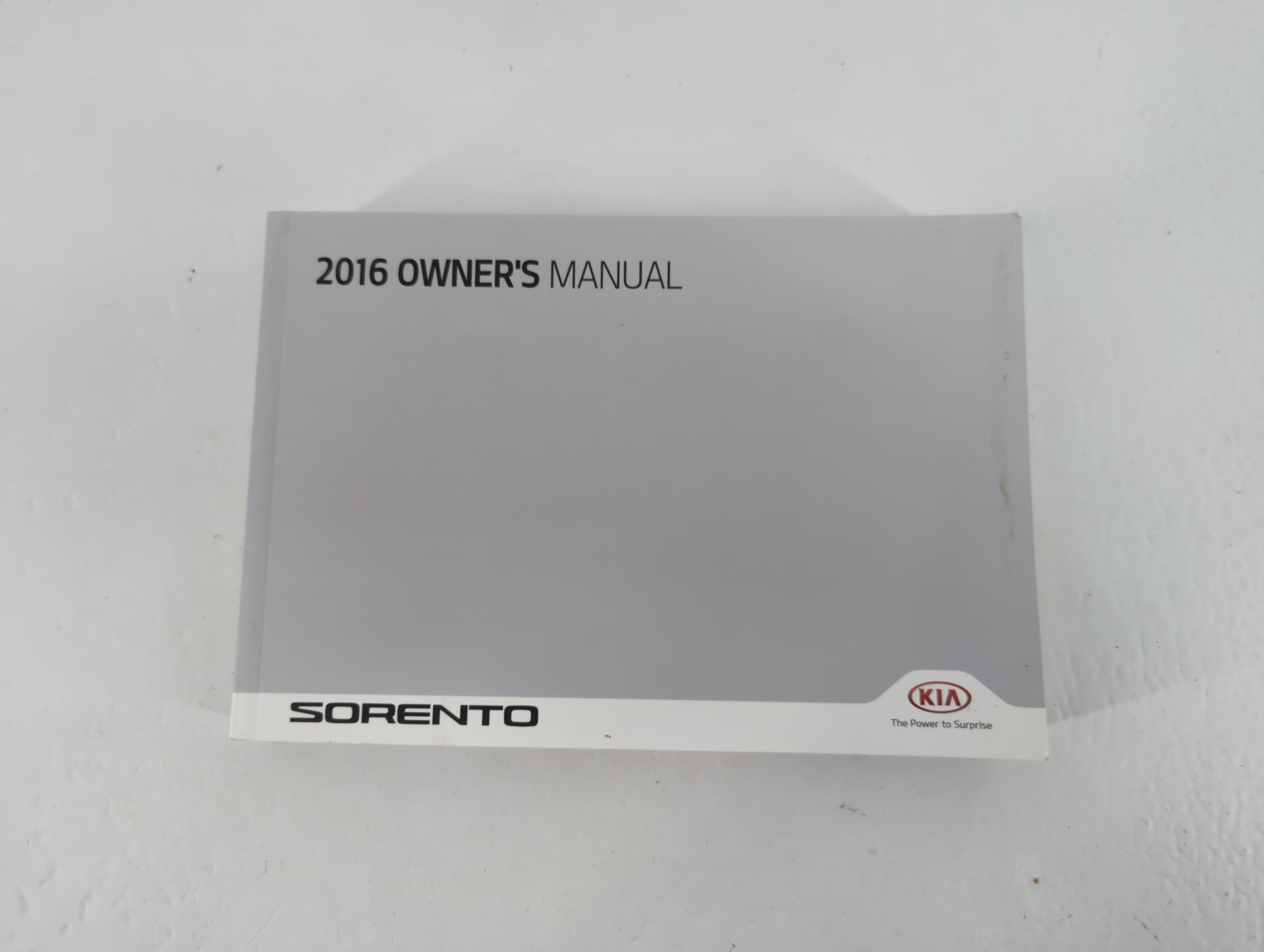 2016 Kia Sorento Owners Manual Book Guide 702828 - Oemusedautoparts1.com