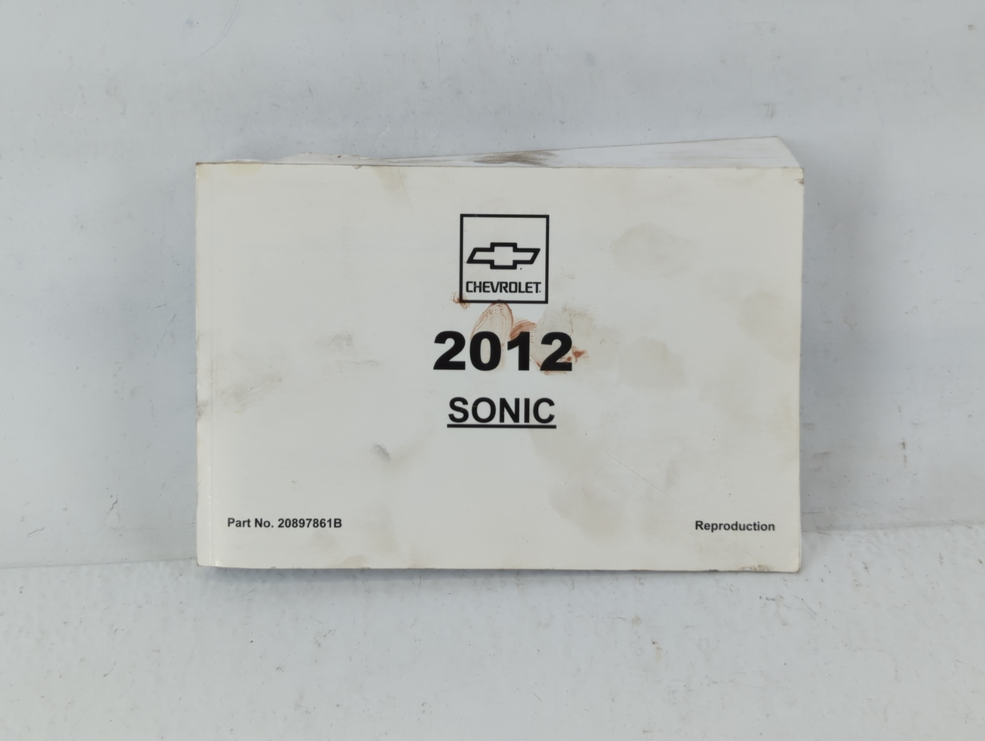 Picture of 2012 Chevrolet Sonic Owners Manual Book Guide 703494