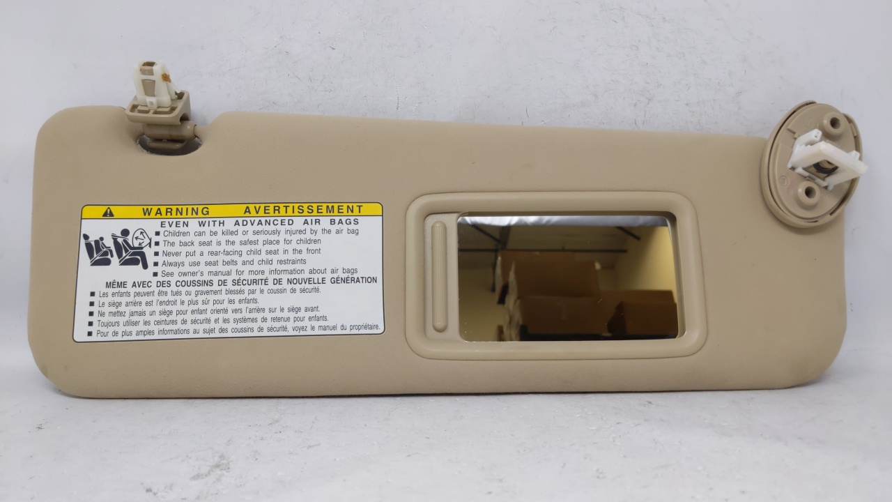 2007-2011 Lexus Es350 Passenger Right Sun Visor Sunvisor Tan 70507 - Oemusedautoparts1.com