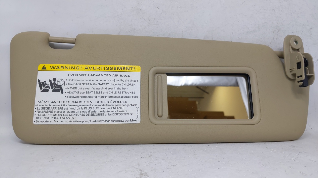 2004-2008 Audi S4 Passenger Right Sun Visor Sunvisor Tan 70621 - Oemusedautoparts1.com