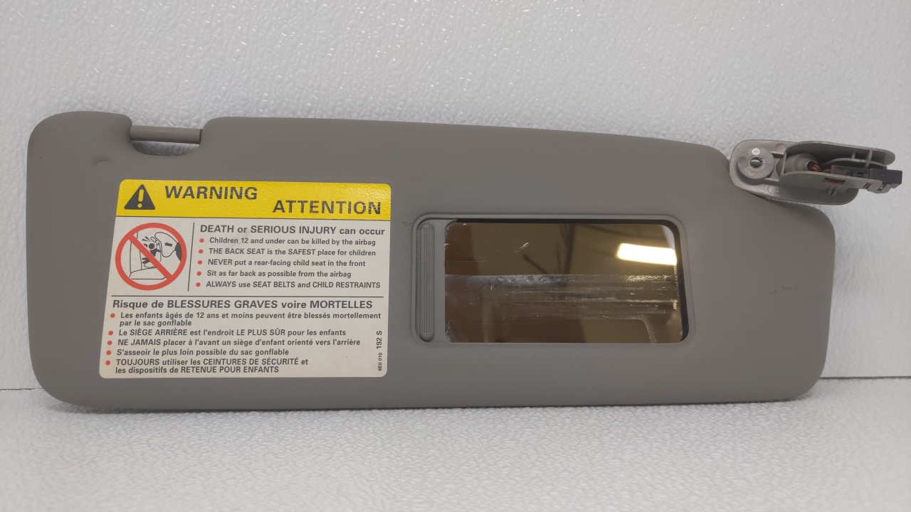 2004-2008 Audi S4 Passenger Right Sun Visor Sunvisor Gray 70762 - Oemusedautoparts1.com
