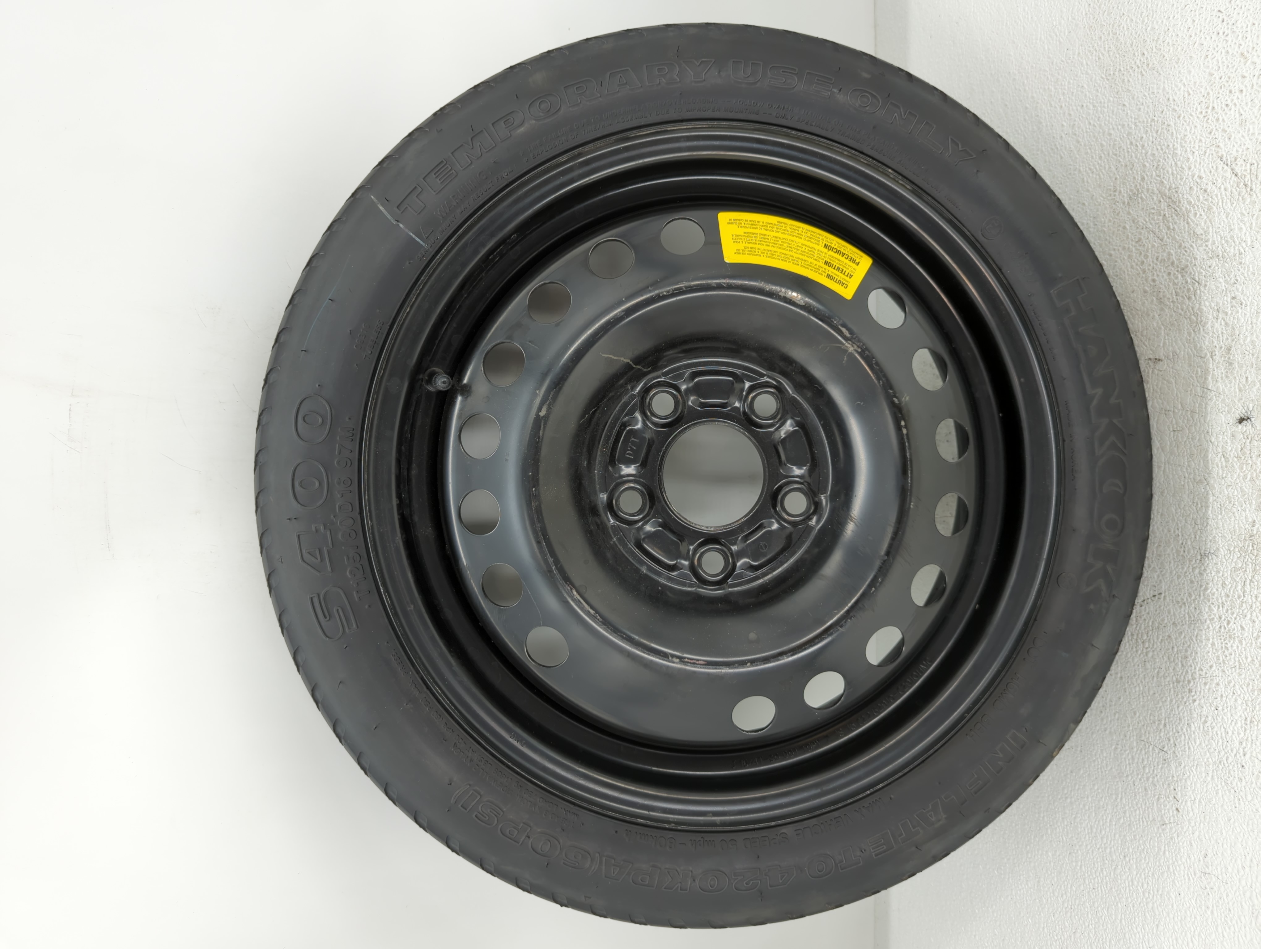 2015-2022 Hyundai Sonata Spare Donut Tire Wheel Rim Oem 713390 - Oemusedautoparts1.com