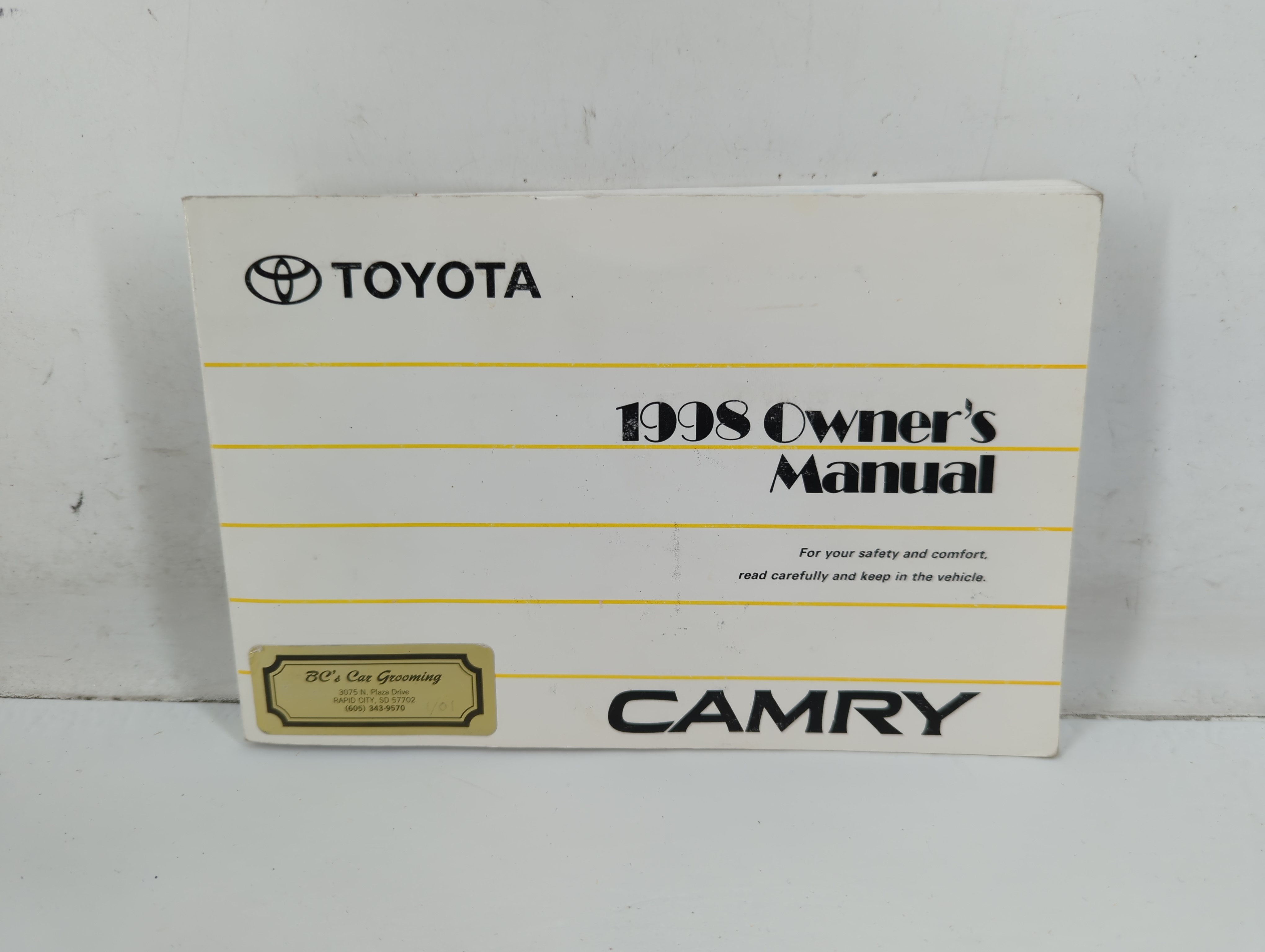 1998 Toyota Camry Owners Manual Book Guide 716268 - Oemusedautoparts1.com