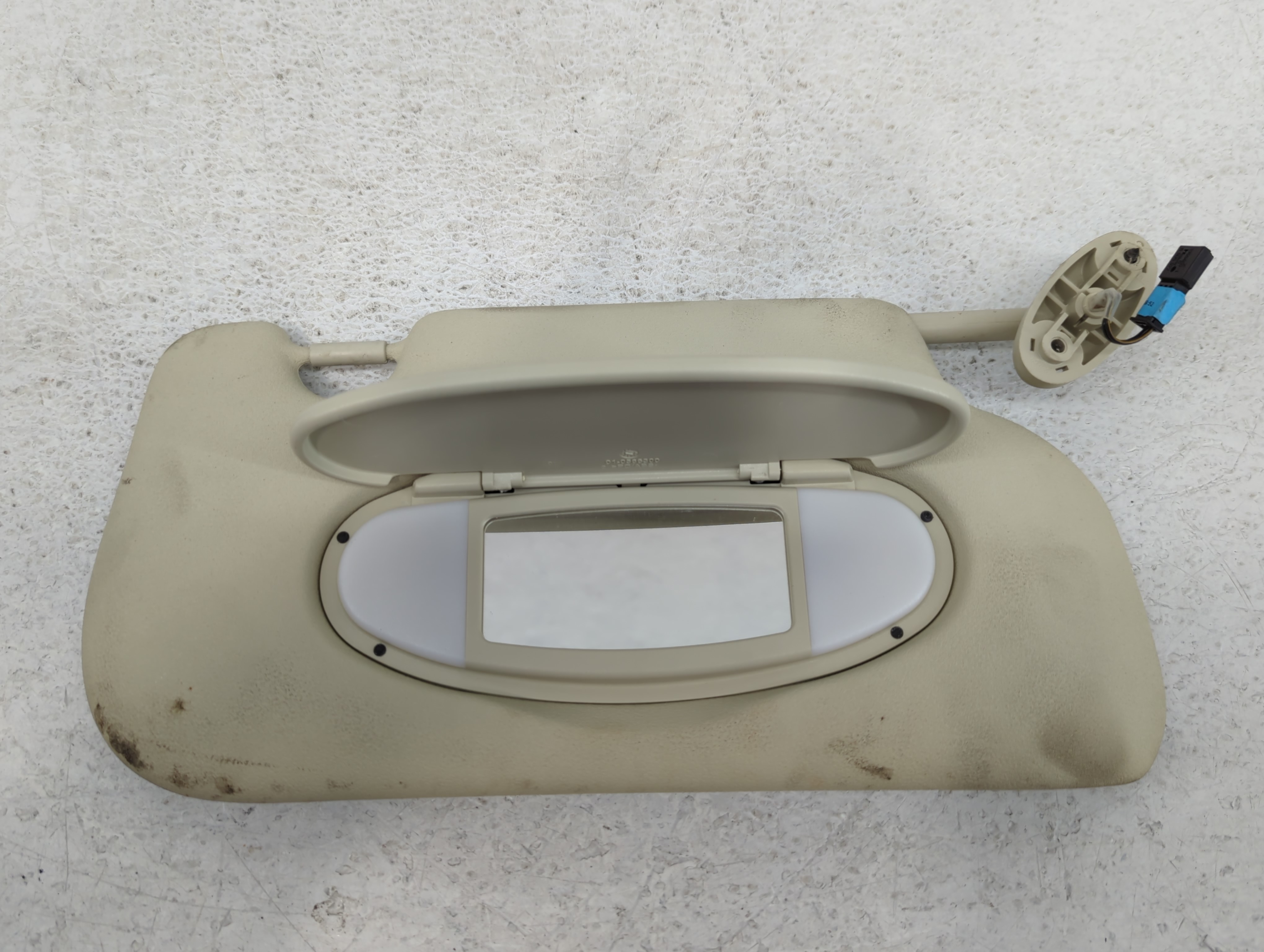 2012 Mini Cooper Driver Sun Visor Mirror Left Sunvisor Cream 719865 - Oemusedautoparts1.com
