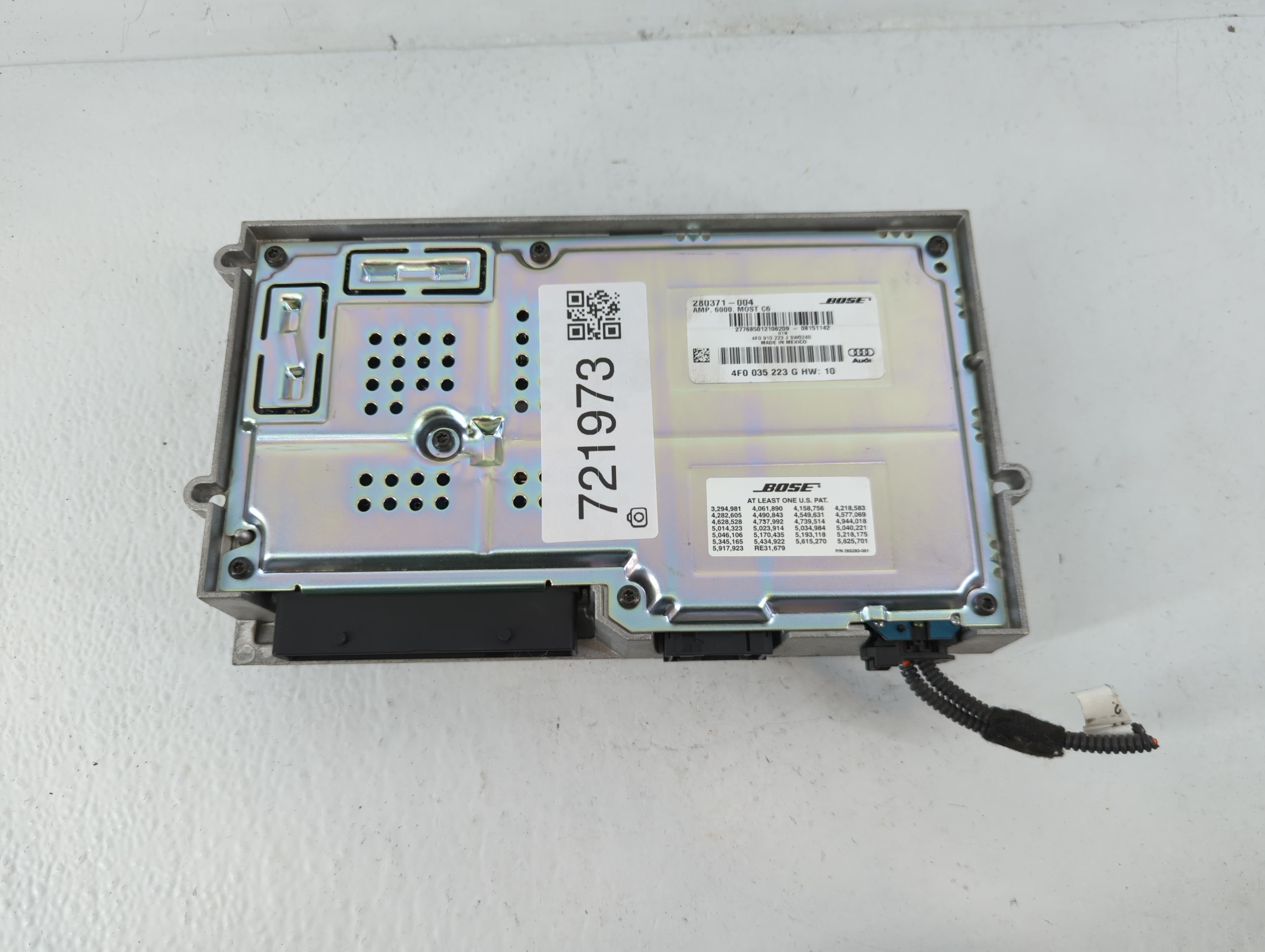2007-2013 Audi A6 Am Fm Cd Player Radio Receiver 721973 - Oemusedautoparts1.com