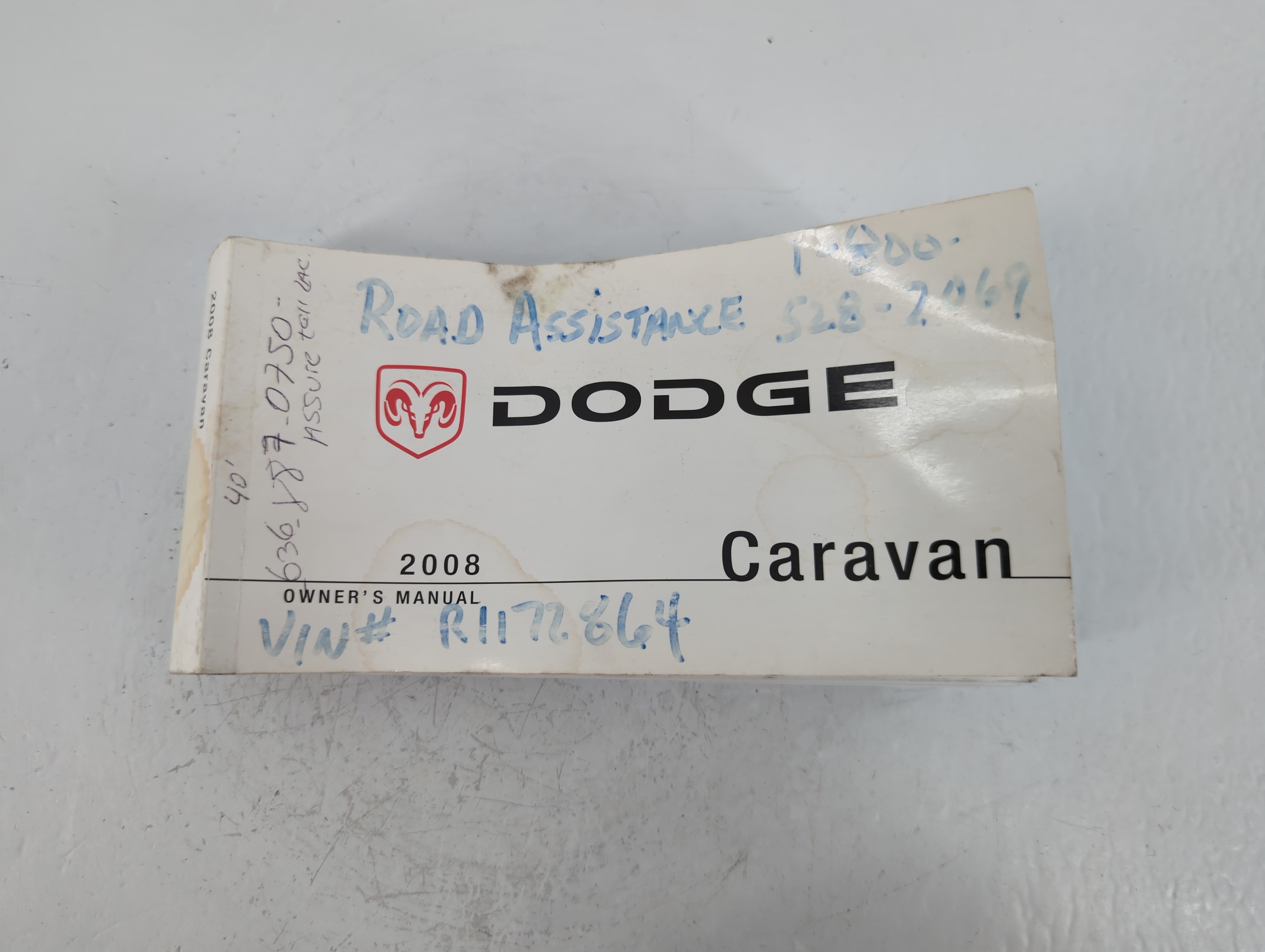 Picture of 2008 Dodge Caravan Owners Manual Book Guide 723573