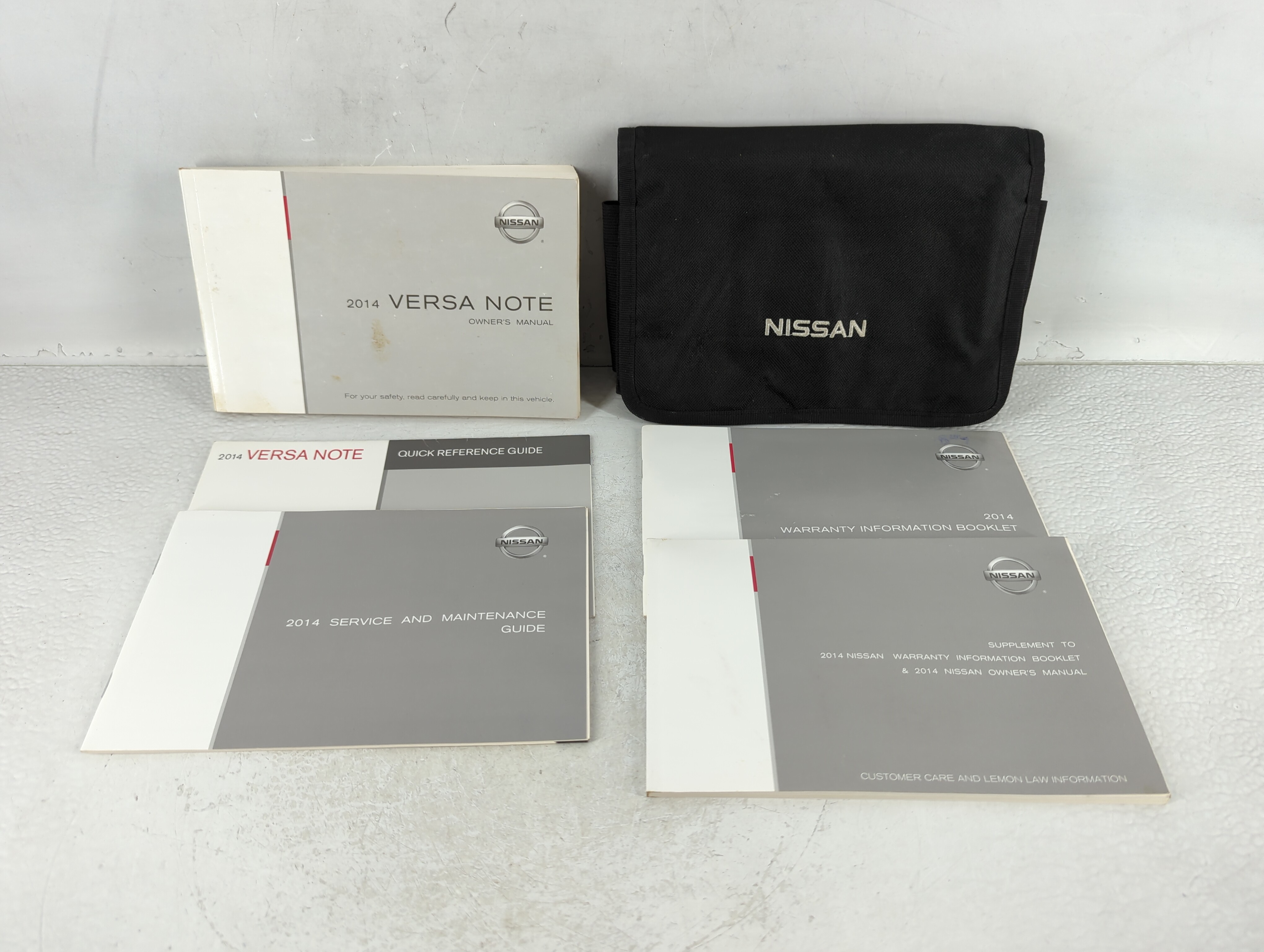 2014 Nissan Versa Note Owners Manual Book Guide 724278 - Oemusedautoparts1.com