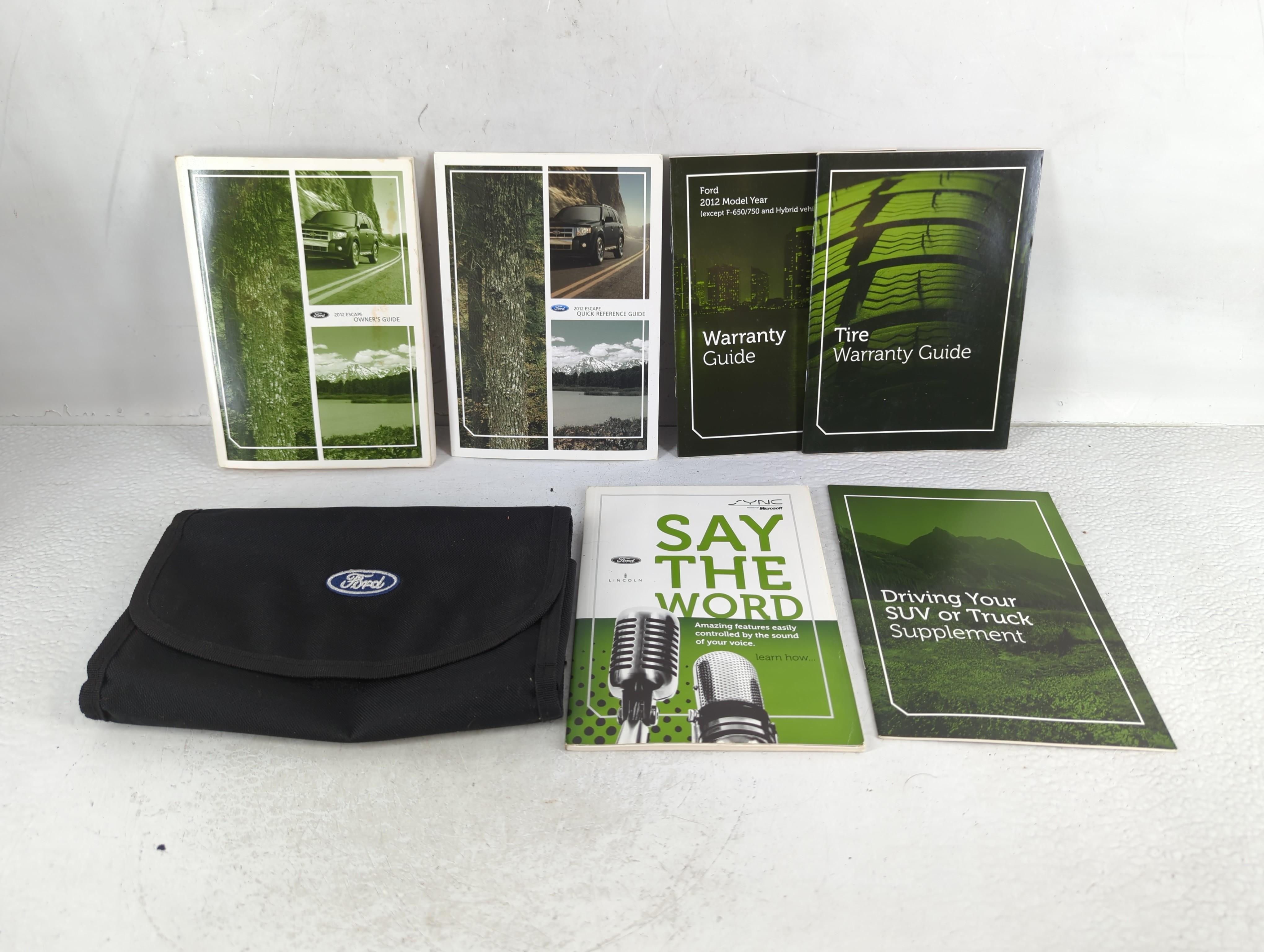 2012 Ford Escape Owners Manual Book Guide 724357 - Oemusedautoparts1.com