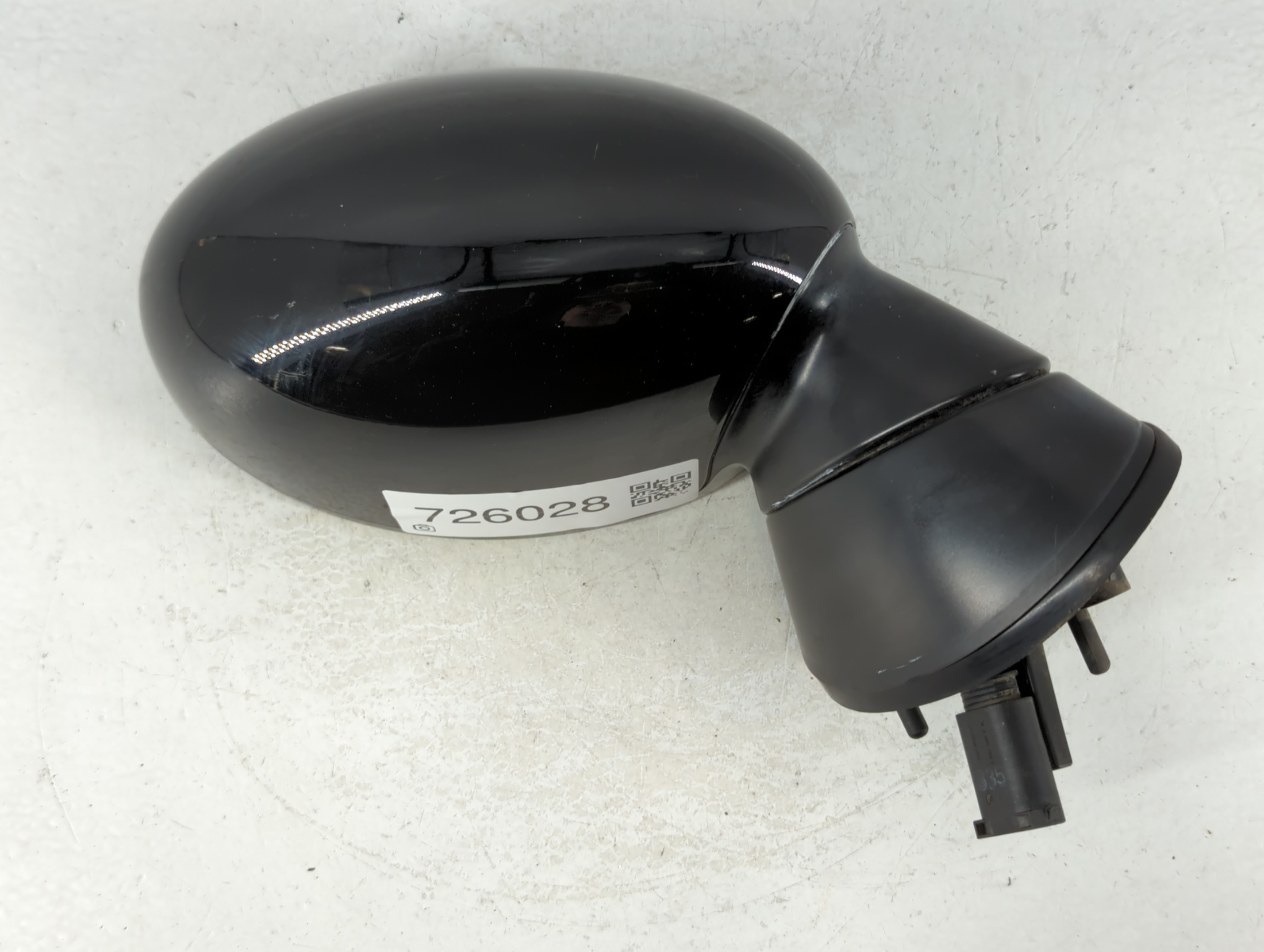 2004 Mini Cooper Passenger Right Side View Power Door Mirror Black 726028 - Oemusedautoparts1.com
