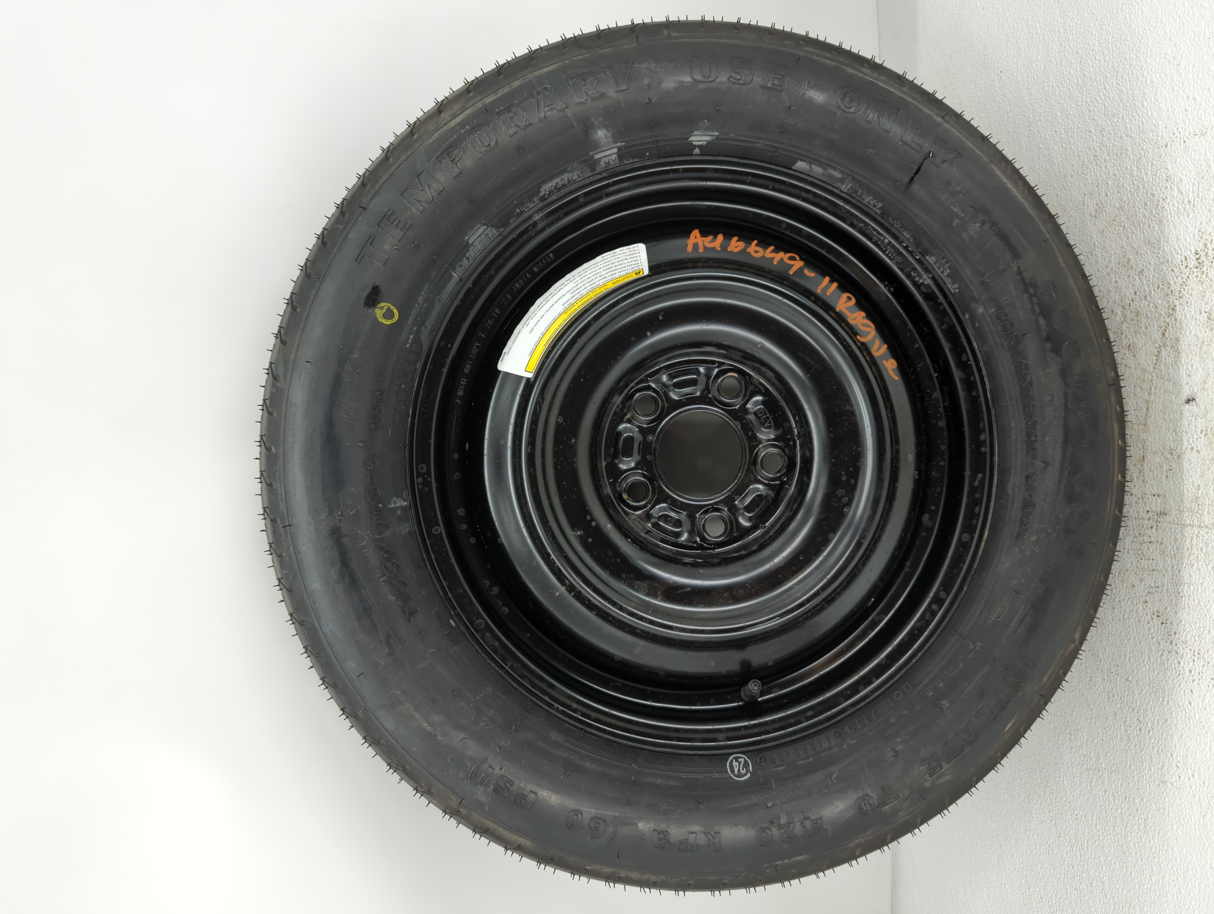 Picture of 2010-2020 Nissan Rogue Spare Donut Tire Wheel Rim Oem 727244