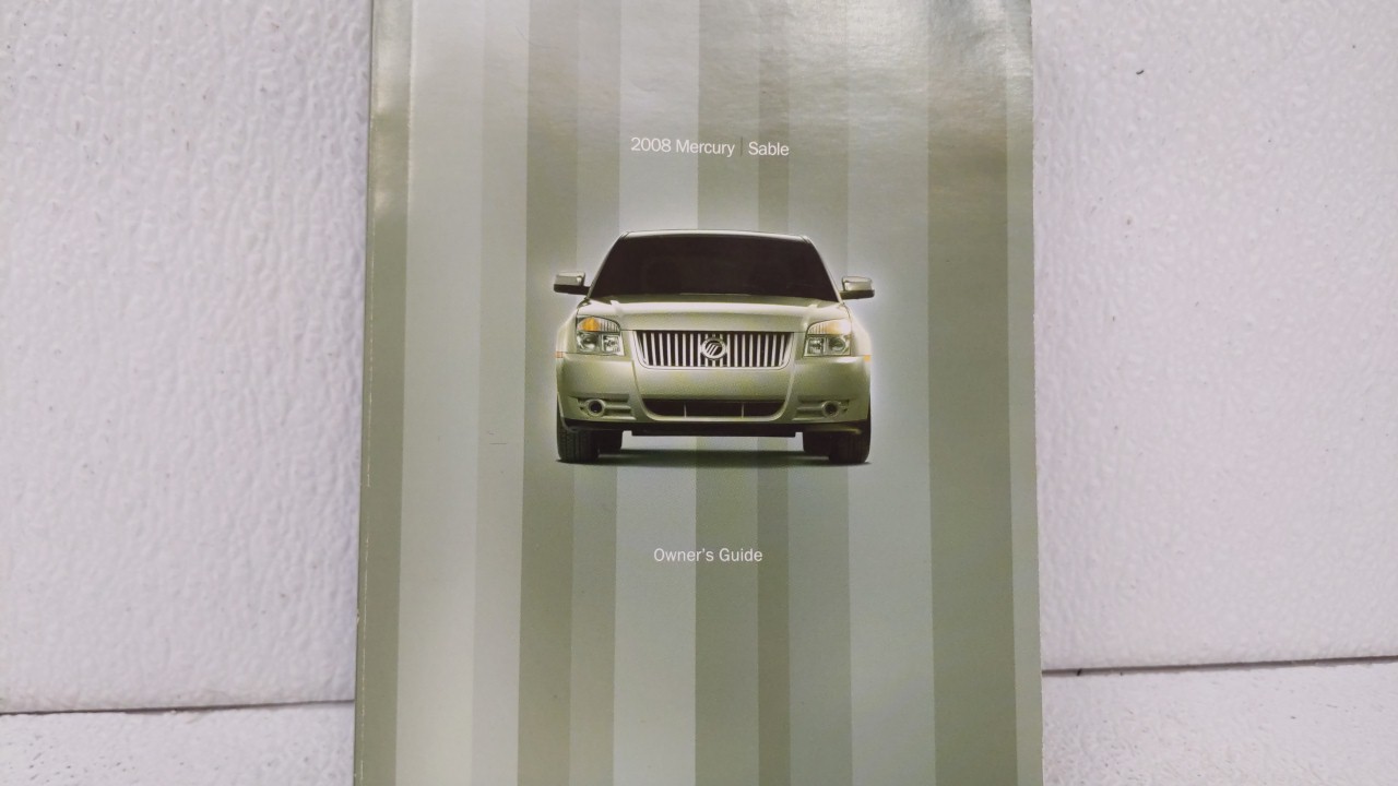 Picture of 2008 Mercury Sable Owners Manual 72957